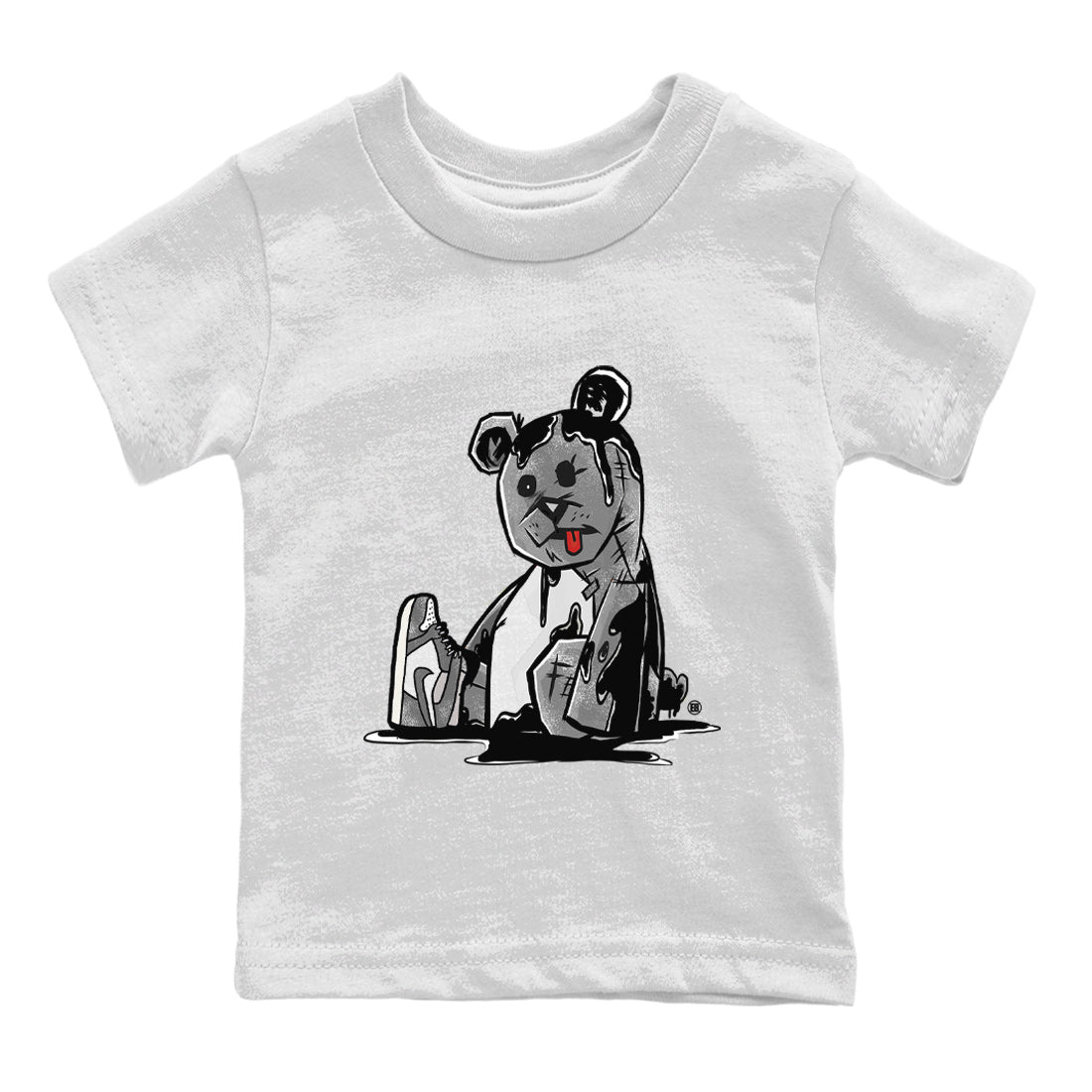 Air Jordan 1 Washed Heritage Sneaker Match Tees Dark Bear Streetwear Sneaker Shirt Air Jordan 1 Washed Heritage T-Shirt Kids Shirts White 2