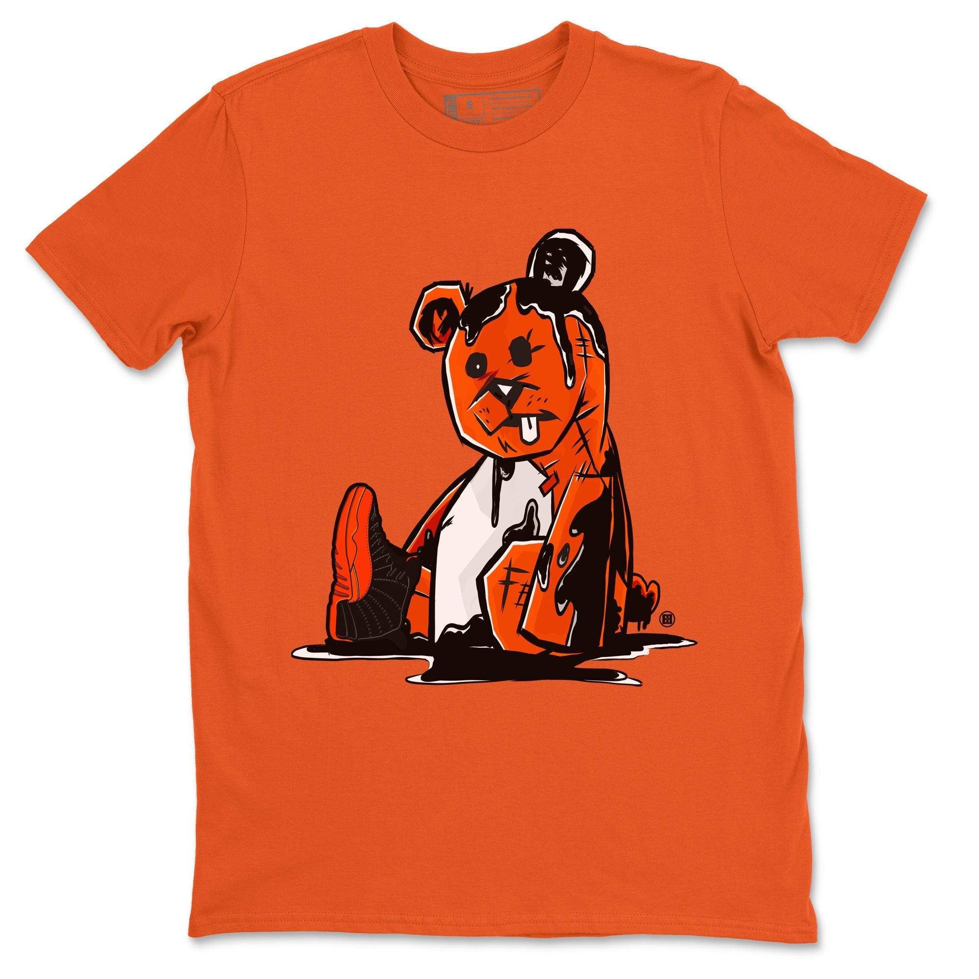 Air Jordan 12 Brilliant Orange Sneaker Match Tees Dark Bear Streetwear Sneaker Shirt Air Jordan 12 WMNS Brilliant Orange Tees Unisex Shirts Orange 2