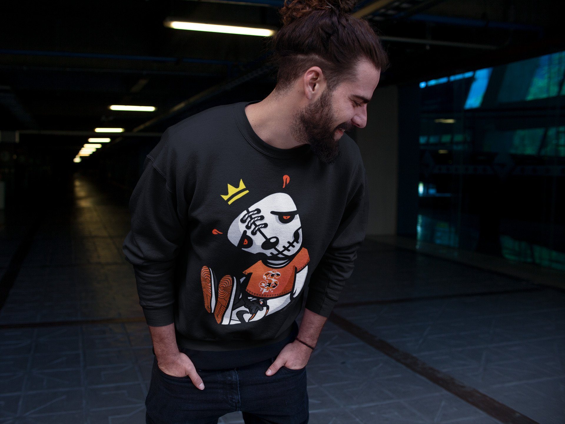 Jordan 1 Electro Orange Sneaker Matching T-Shirt Dead Dolls Sneaker Tees Jordan 1 Electro Orange Sneaker Release Tees Crew Neck Tees