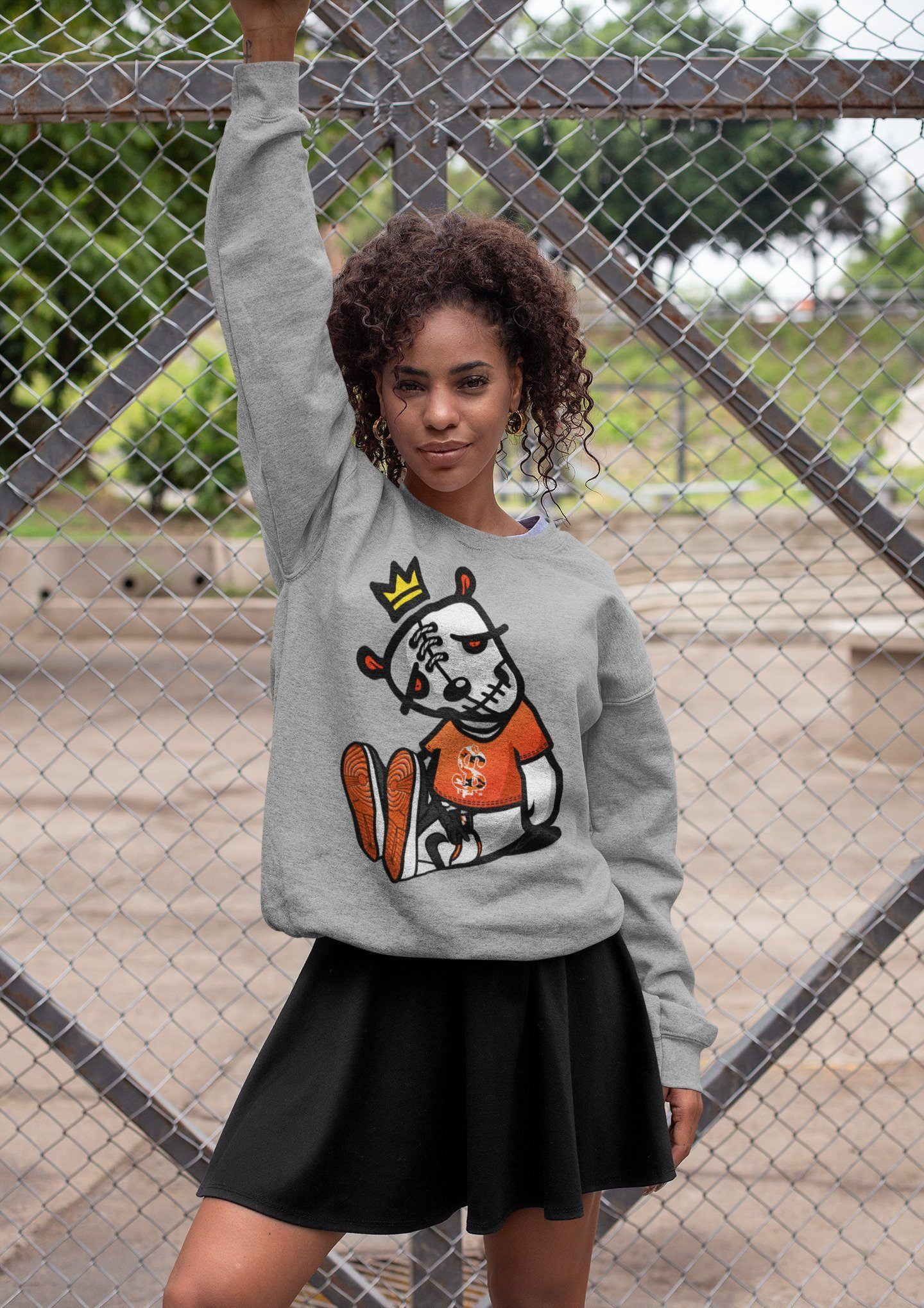 Jordan 1 Electro Orange Sneaker Matching T-Shirt Dead Dolls Sneaker Tees Jordan 1 Electro Orange Sneaker Release Tees Crew Neck Tees