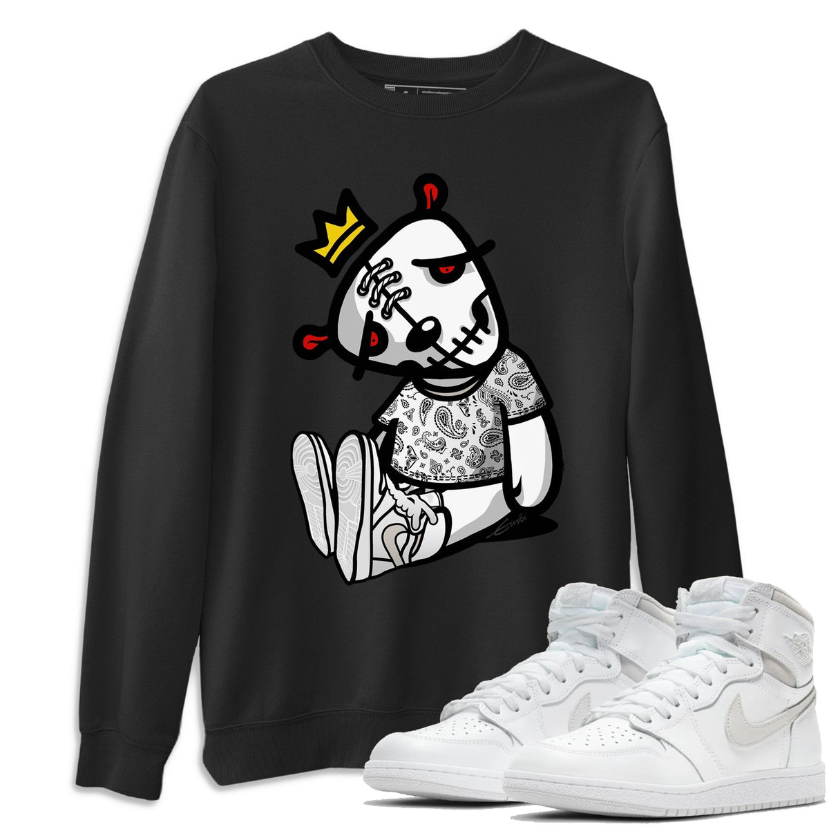 Jordan 1 Neutral Grey Shirt To Match Jordans Dead Dolls Sneaker Tees Jordan 1 Neutral Grey Drip Gear Zone Sneaker Matching Clothing Unisex Shirts