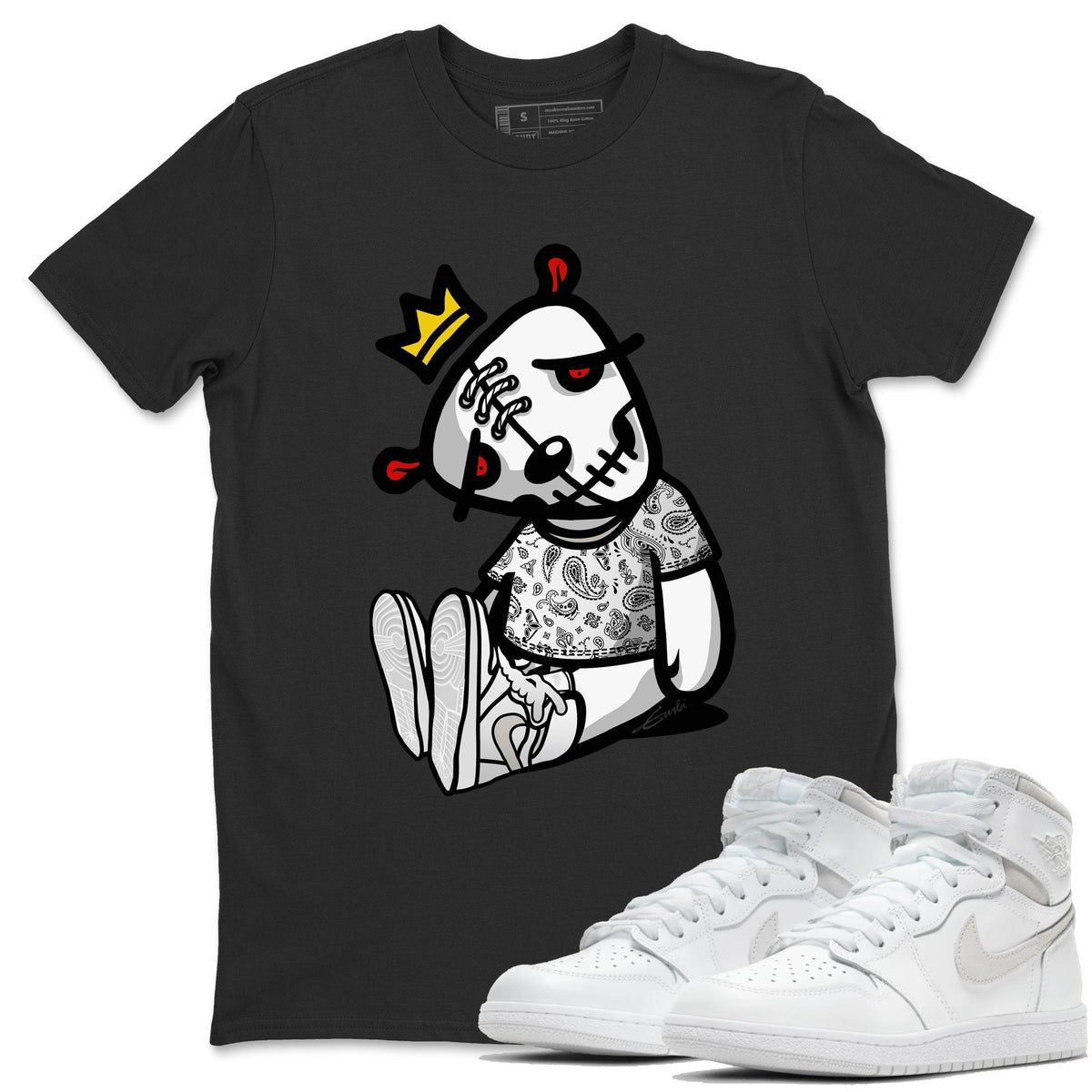 Jordan 1 Neutral Grey Shirt To Match Jordans Dead Dolls Sneaker Tees Jordan 1 Neutral Grey Drip Gear Zone Sneaker Matching Clothing Unisex Shirts