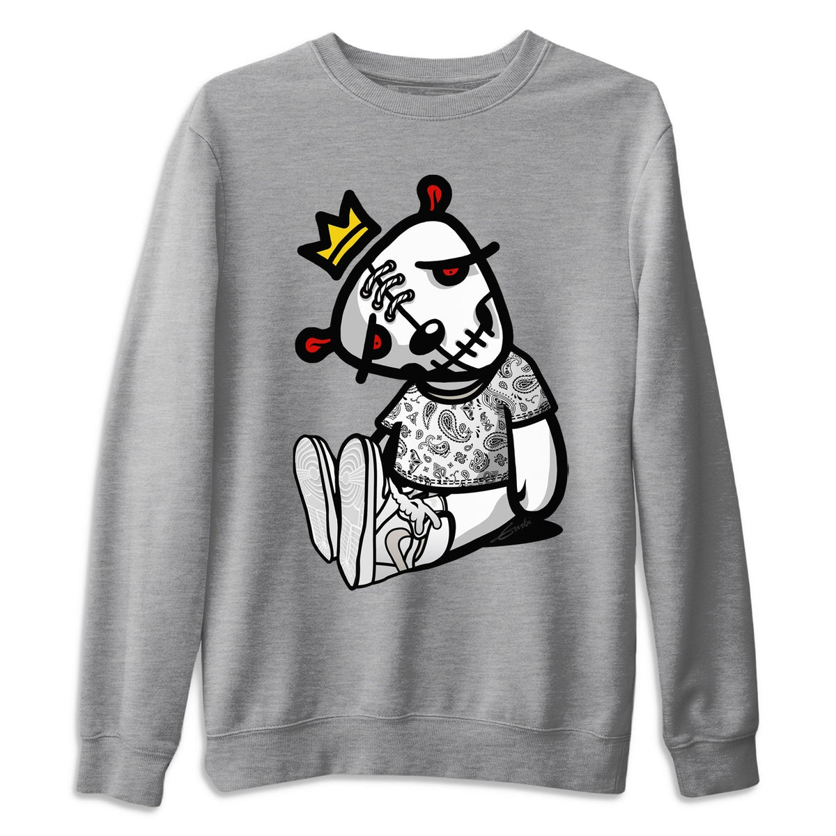 Jordan 1 Neutral Grey Shirt To Match Jordans Dead Dolls Sneaker Tees Jordan 1 Neutral Grey Drip Gear Zone Sneaker Matching Clothing Unisex Shirts