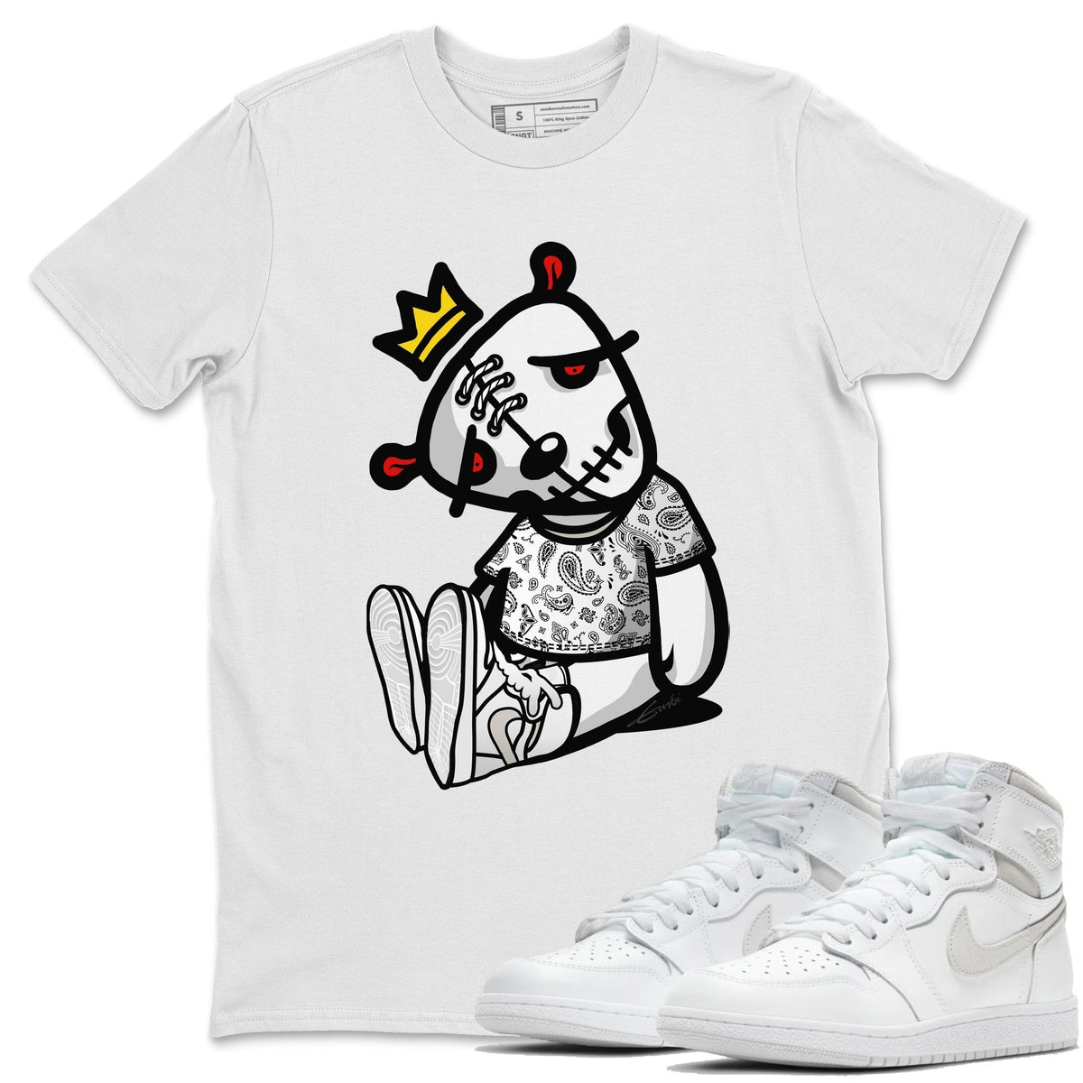 Jordan 1 Neutral Grey Shirt To Match Jordans Dead Dolls Sneaker Tees Jordan 1 Neutral Grey Drip Gear Zone Sneaker Matching Clothing Unisex Shirts