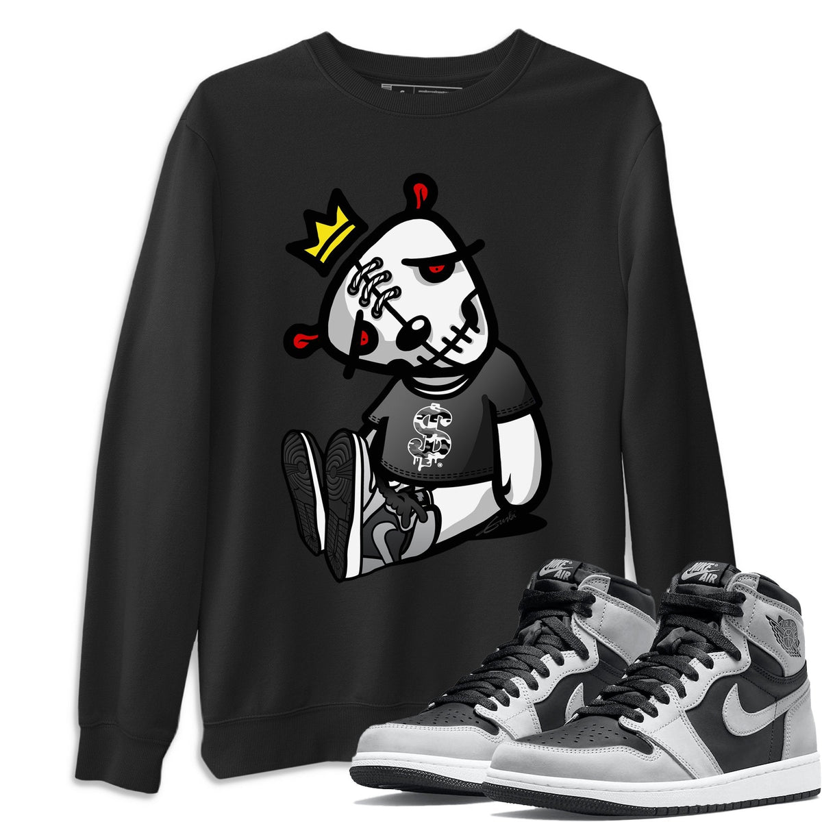 Jordan 1 Shadow 2.0 Shirt To Match Jordans Dead Dolls Sneaker Tees Jordan 1 Shadow 2.0 Drip Gear Zone Sneaker Matching Clothing Unisex Shirts