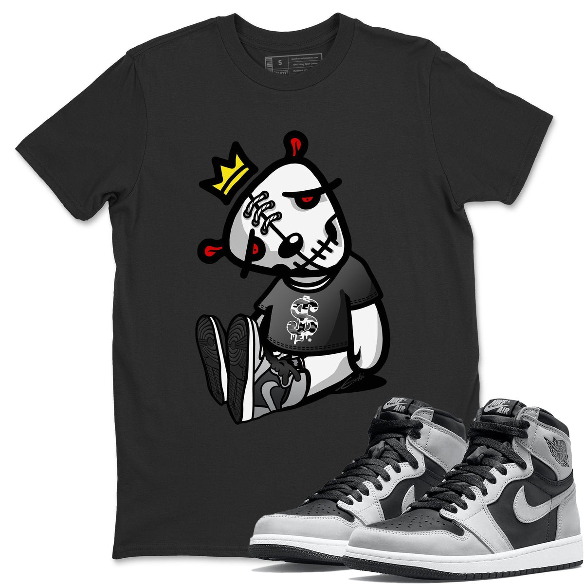 Jordan 1 Shadow 2.0 Shirt To Match Jordans Dead Dolls Sneaker Tees Jordan 1 Shadow 2.0 Drip Gear Zone Sneaker Matching Clothing Unisex Shirts