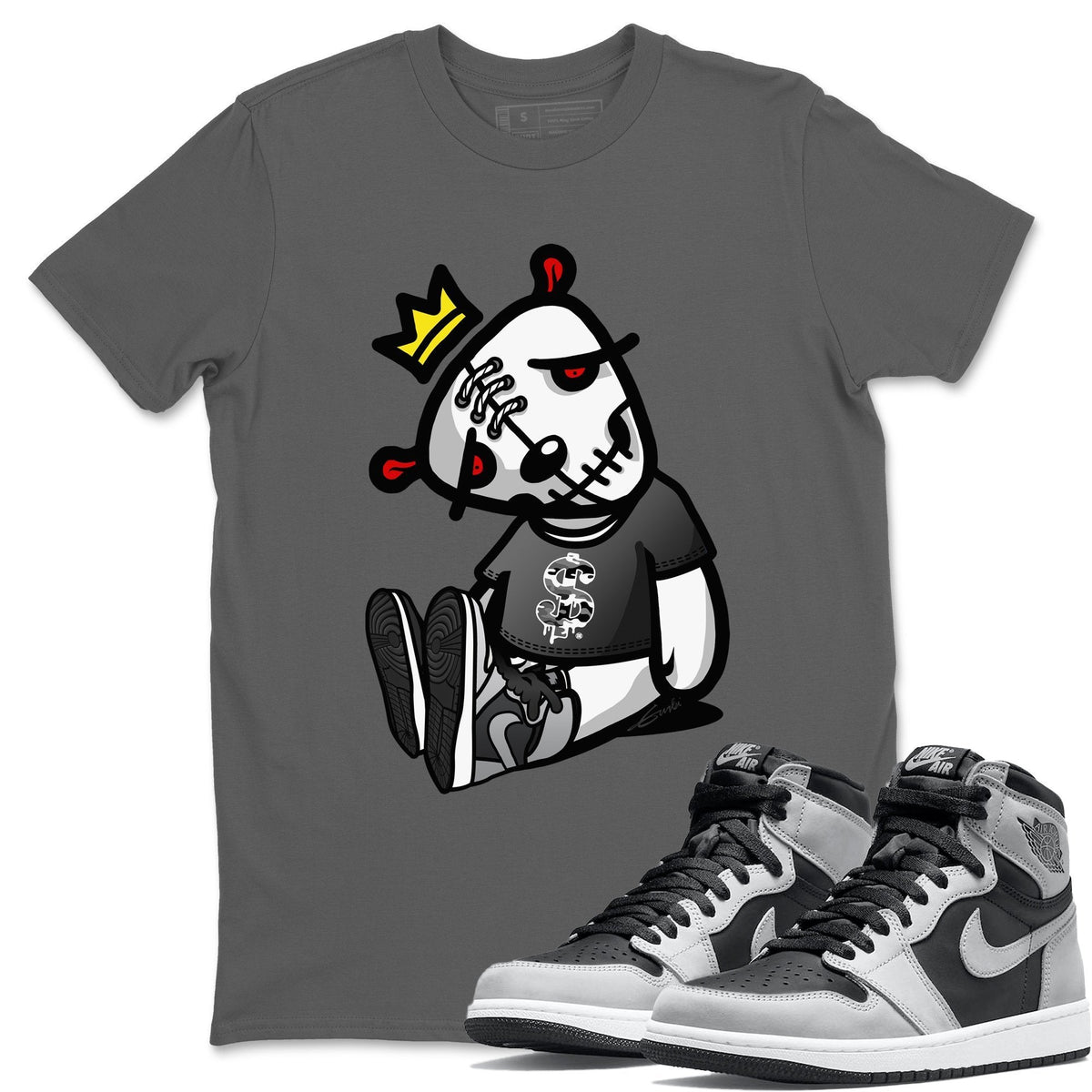 Jordan 1 Shadow 2.0 Shirt To Match Jordans Dead Dolls Sneaker Tees Jordan 1 Shadow 2.0 Drip Gear Zone Sneaker Matching Clothing Unisex Shirts