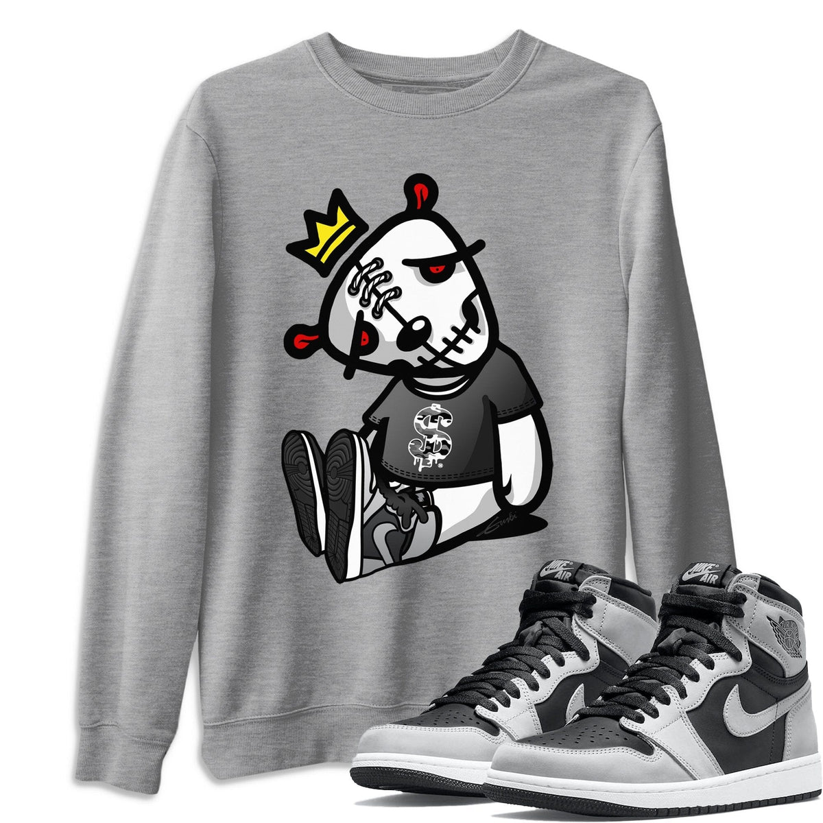 Jordan 1 Shadow 2.0 Shirt To Match Jordans Dead Dolls Sneaker Tees Jordan 1 Shadow 2.0 Drip Gear Zone Sneaker Matching Clothing Unisex Shirts
