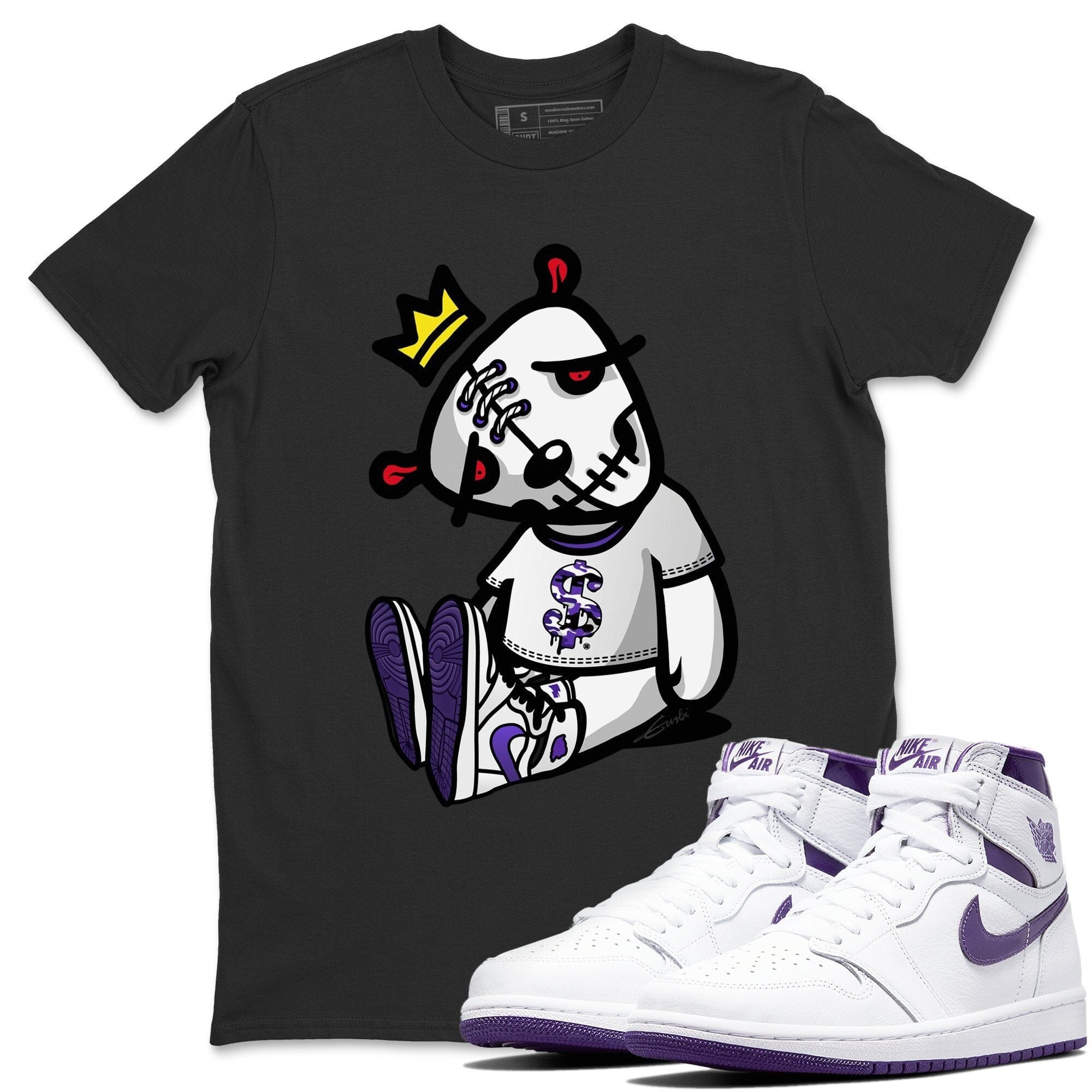 Jordan 1 WMNS Court Purple Shirt To Match Jordans Dead Dolls Sneaker Tees Jordan 1 WMNS Court Purple Drip Gear Zone Sneaker Matching Clothing Unisex Shirts