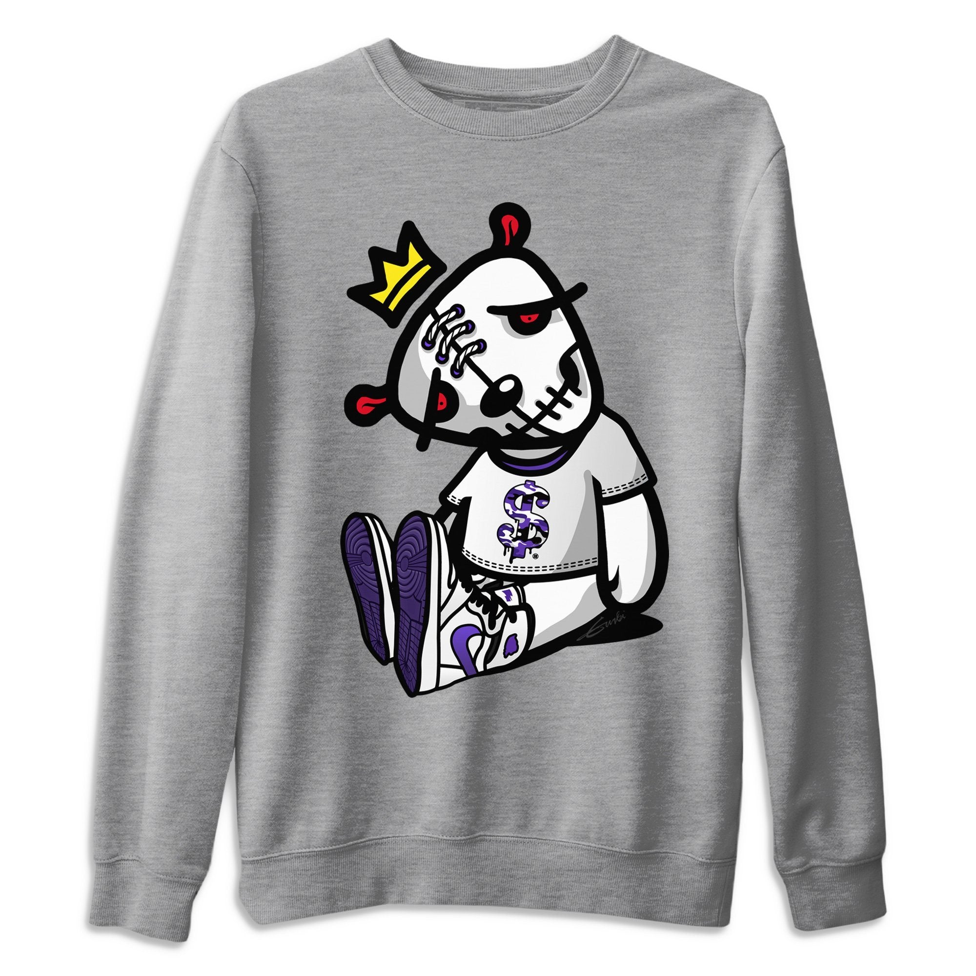 Jordan 1 WMNS Court Purple Shirt To Match Jordans Dead Dolls Sneaker Tees Jordan 1 WMNS Court Purple Drip Gear Zone Sneaker Matching Clothing Unisex Shirts