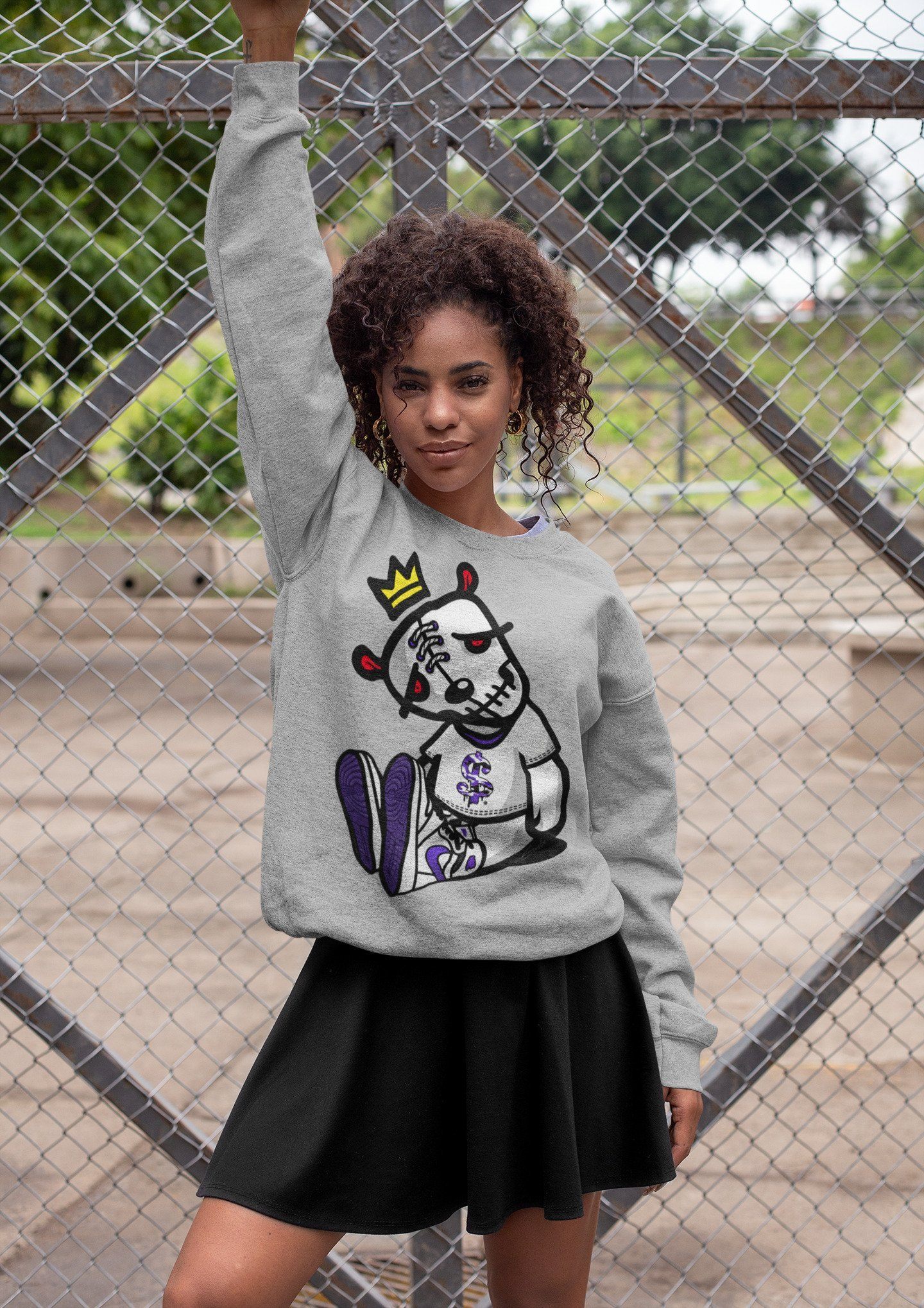 Jordan 1 WMNS Court Purple Shirt To Match Jordans Dead Dolls Sneaker Tees Jordan 1 WMNS Court Purple Drip Gear Zone Sneaker Matching Clothing Unisex Shirts