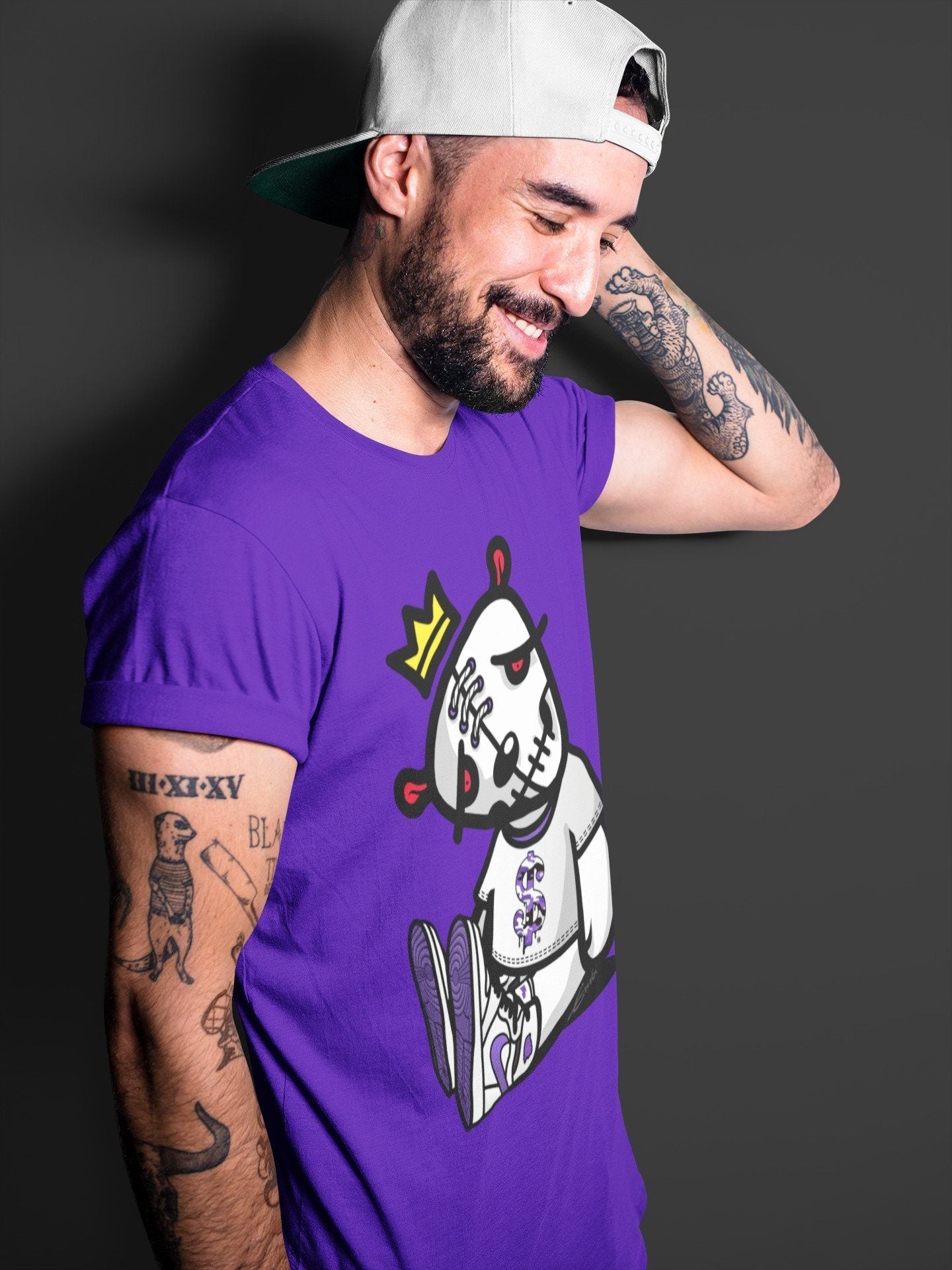 Jordan 1 WMNS Court Purple Shirt To Match Jordans Dead Dolls Sneaker Tees Jordan 1 WMNS Court Purple Drip Gear Zone Sneaker Matching Clothing Unisex Shirts