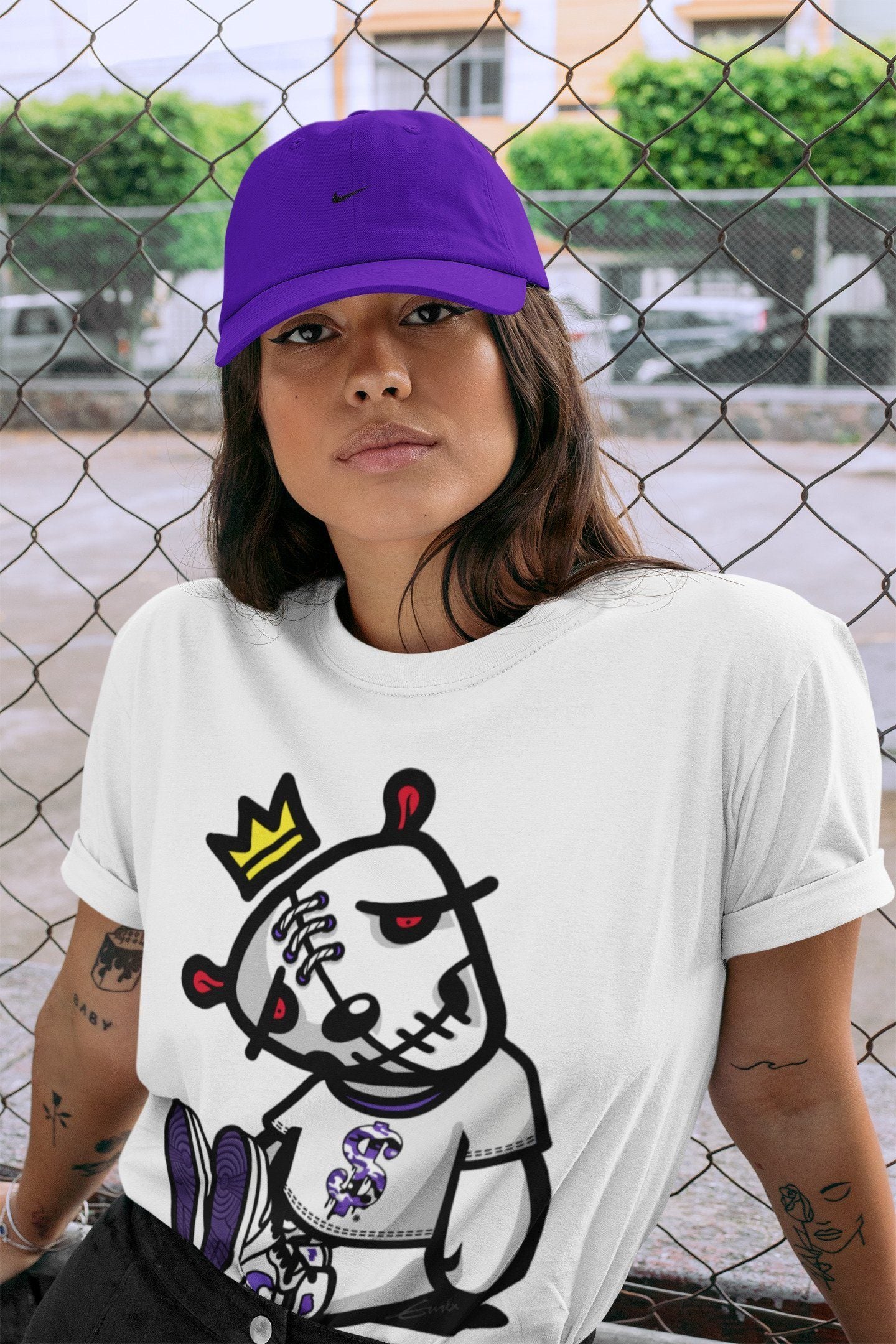 Jordan 1 WMNS Court Purple Shirt To Match Jordans Dead Dolls Sneaker Tees Jordan 1 WMNS Court Purple Drip Gear Zone Sneaker Matching Clothing Unisex Shirts