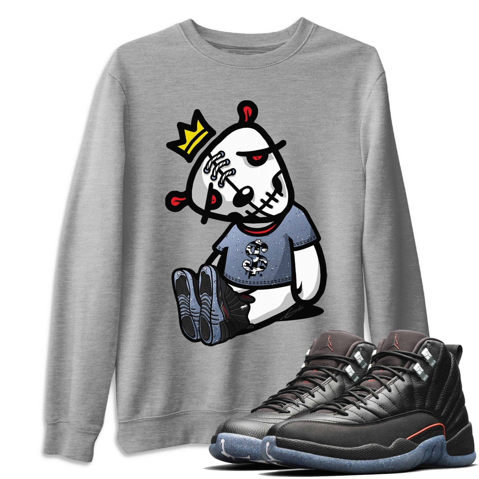 Jordan 12 Grind Shirt To Match Jordans Dead Dolls Sneaker Tees Jordan 12 Grind Drip Gear Zone Sneaker Matching Clothing Unisex Shirts