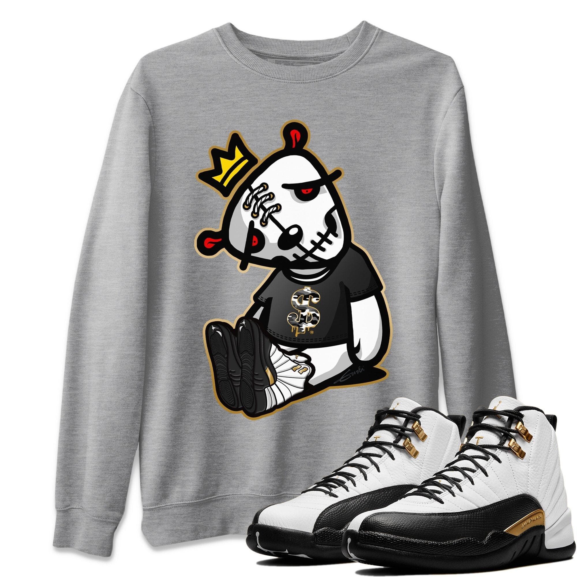 Jordan 12 Royalty Shirt To Match Jordans Dead Dolls Sneaker Tees Jordan 12 Royalty Drip Gear Zone Sneaker Matching Clothing Unisex Shirts