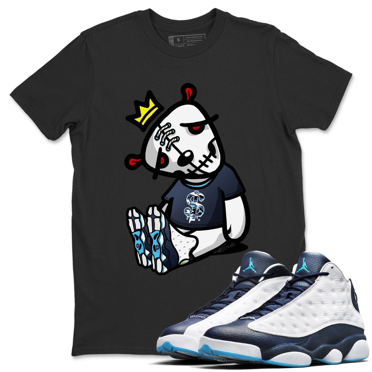 Jordan 13 Obsidian Shirt To Match Jordans Dead Dolls Sneaker Tees Jordan 13 Obsidian Drip Gear Zone Sneaker Matching Clothing Unisex Shirts