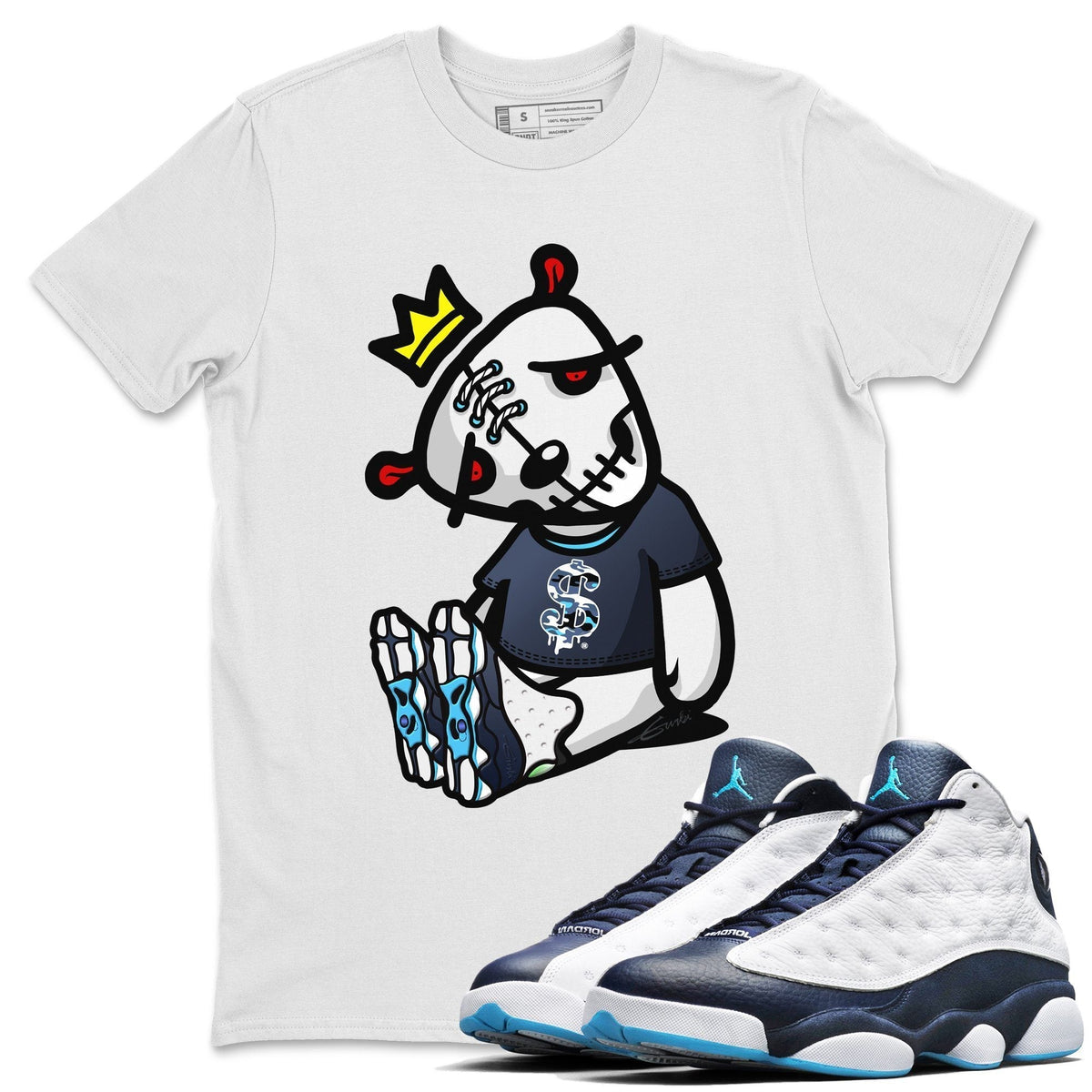 Jordan 13 Obsidian Shirt To Match Jordans Dead Dolls Sneaker Tees Jordan 13 Obsidian Drip Gear Zone Sneaker Matching Clothing Unisex Shirts