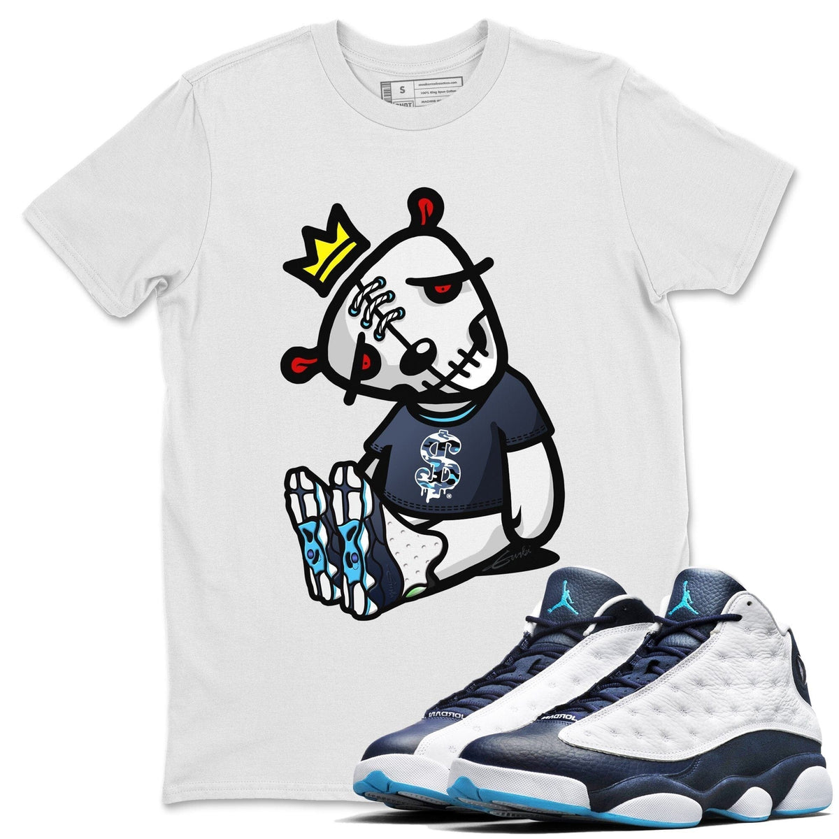 Jordan 13 Obsidian Shirt To Match Jordans Dead Dolls Sneaker Tees Jordan 13 Obsidian Drip Gear Zone Sneaker Matching Clothing Unisex Shirts
