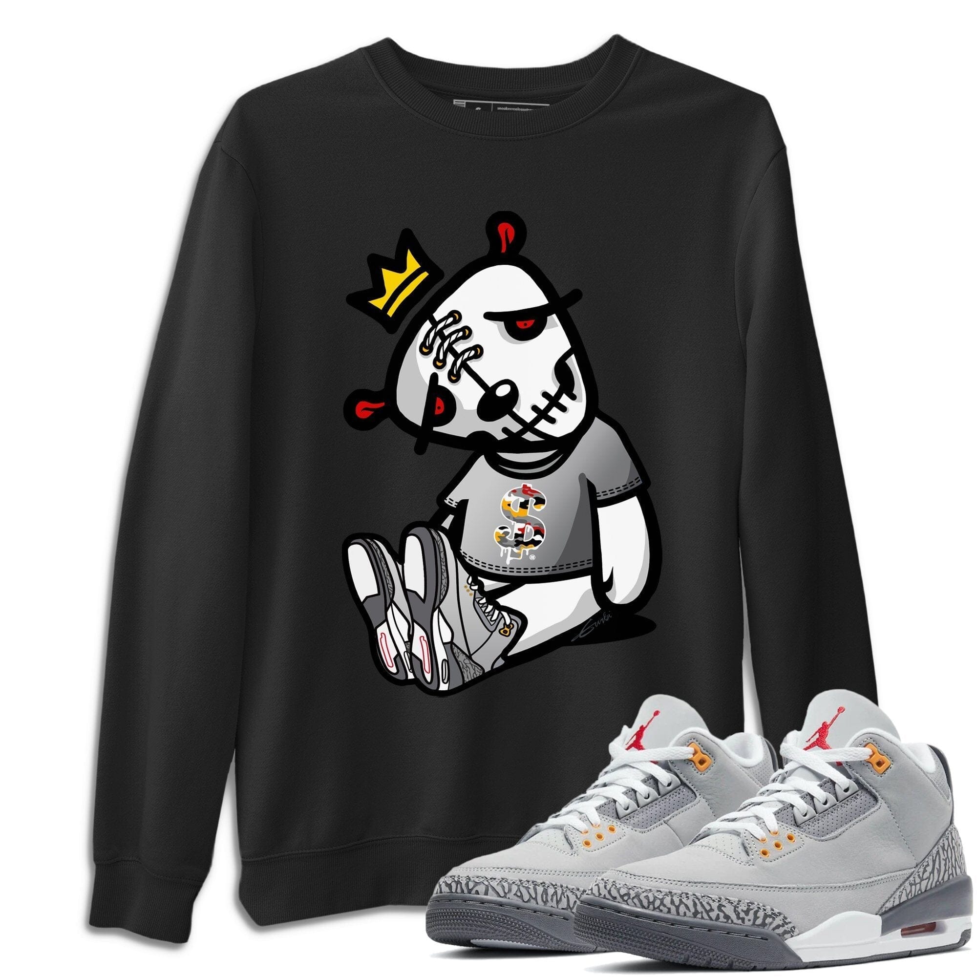 Jordan 3 Cool Grey Shirt To Match Jordans Dead Dolls Sneaker Tees Jordan 3 Cool Grey Drip Gear Zone Sneaker Matching Clothing Unisex Shirts