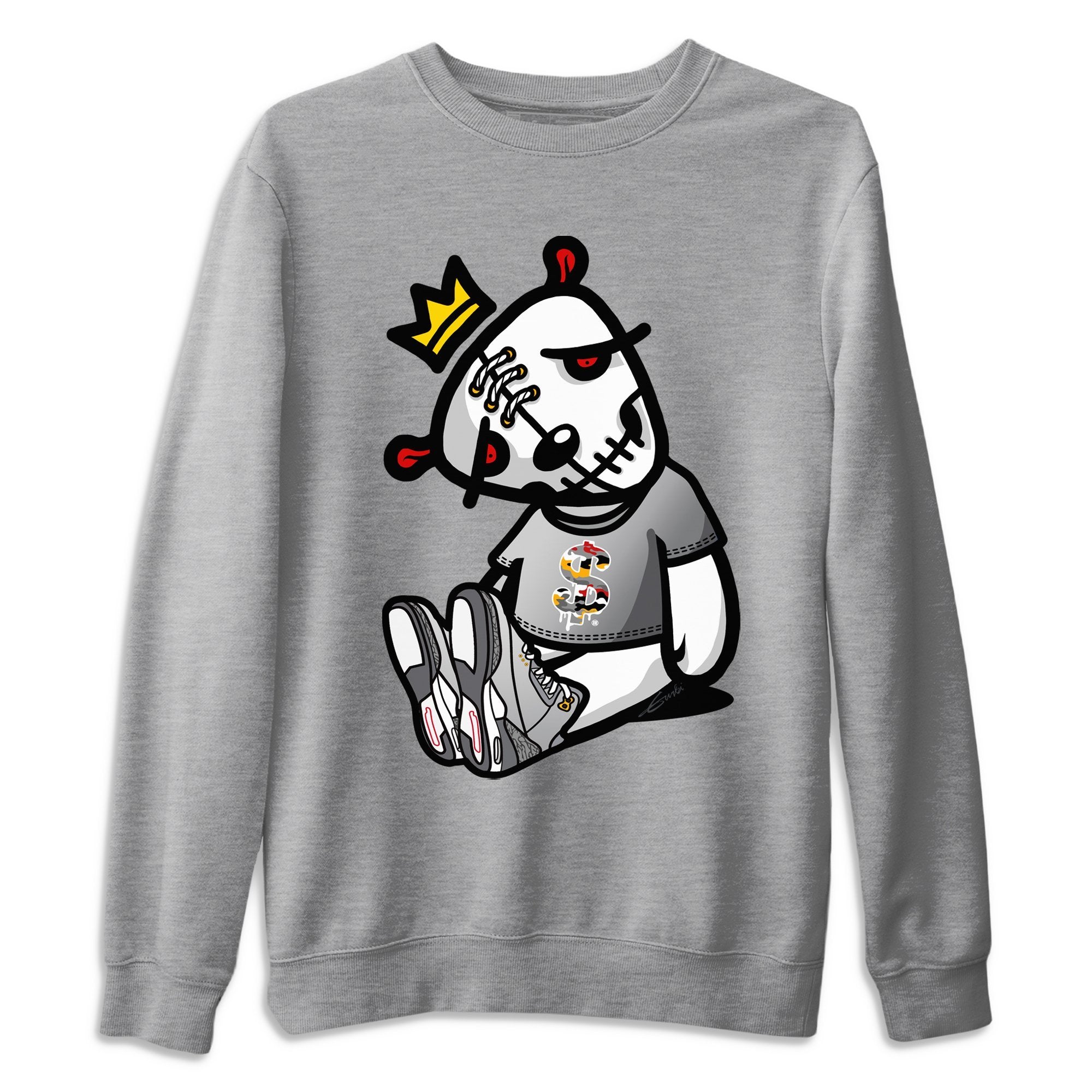 Jordan 3 Cool Grey Shirt To Match Jordans Dead Dolls Sneaker Tees Jordan 3 Cool Grey Drip Gear Zone Sneaker Matching Clothing Unisex Shirts