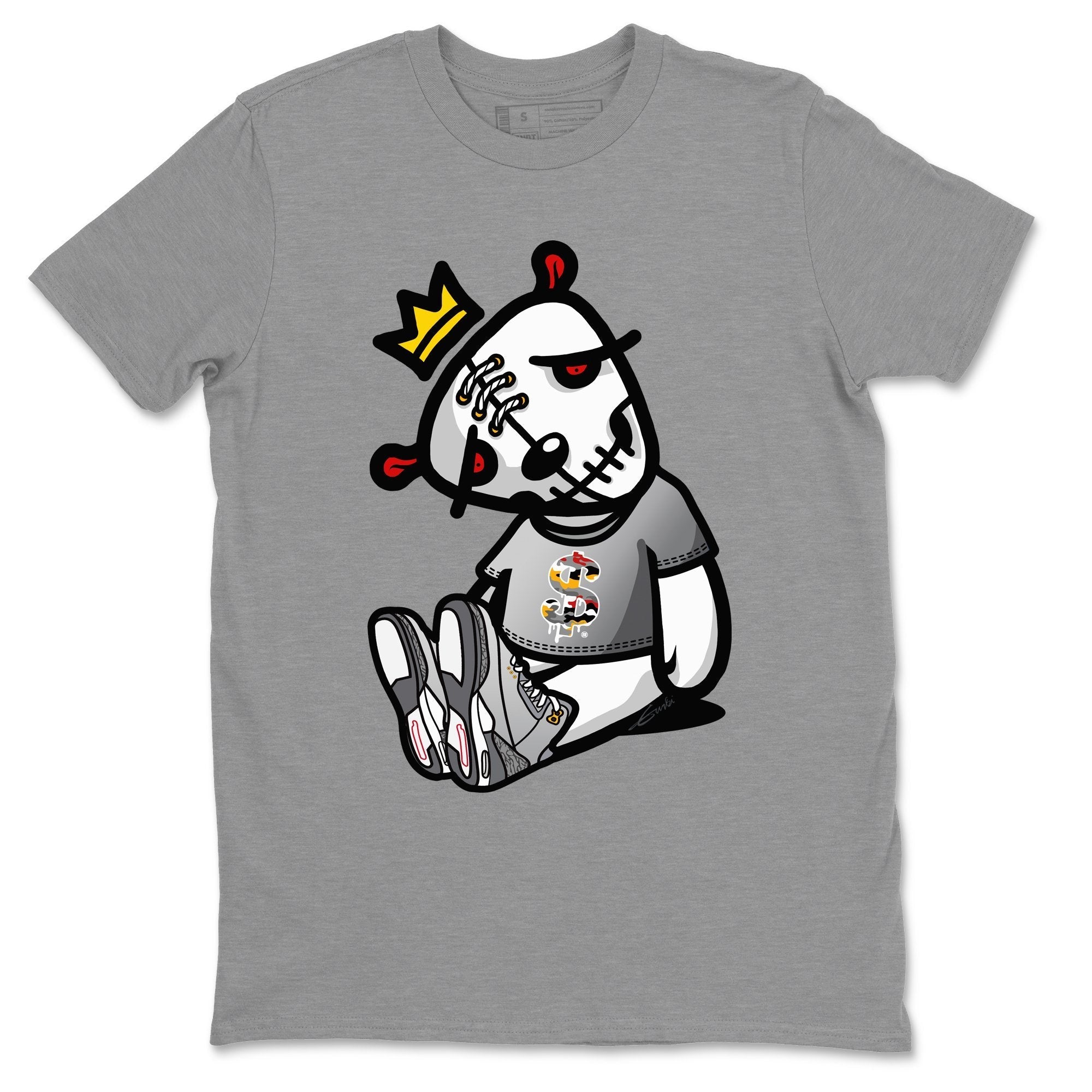 Jordan 3 Cool Grey Shirt To Match Jordans Dead Dolls Sneaker Tees Jordan 3 Cool Grey Drip Gear Zone Sneaker Matching Clothing Unisex Shirts
