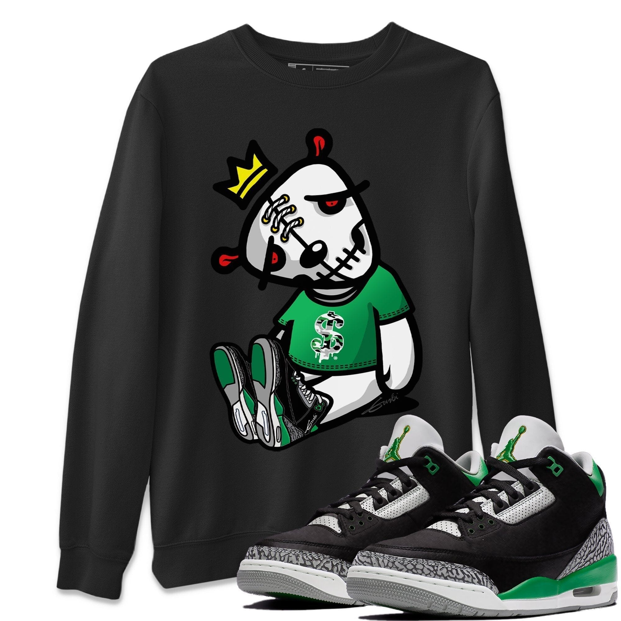 Jordan 3 Pine Green Shirt To Match Jordans Dead Dolls Sneaker Tees Jordan 3 Pine Green Drip Gear Zone Sneaker Matching Clothing Unisex Shirts
