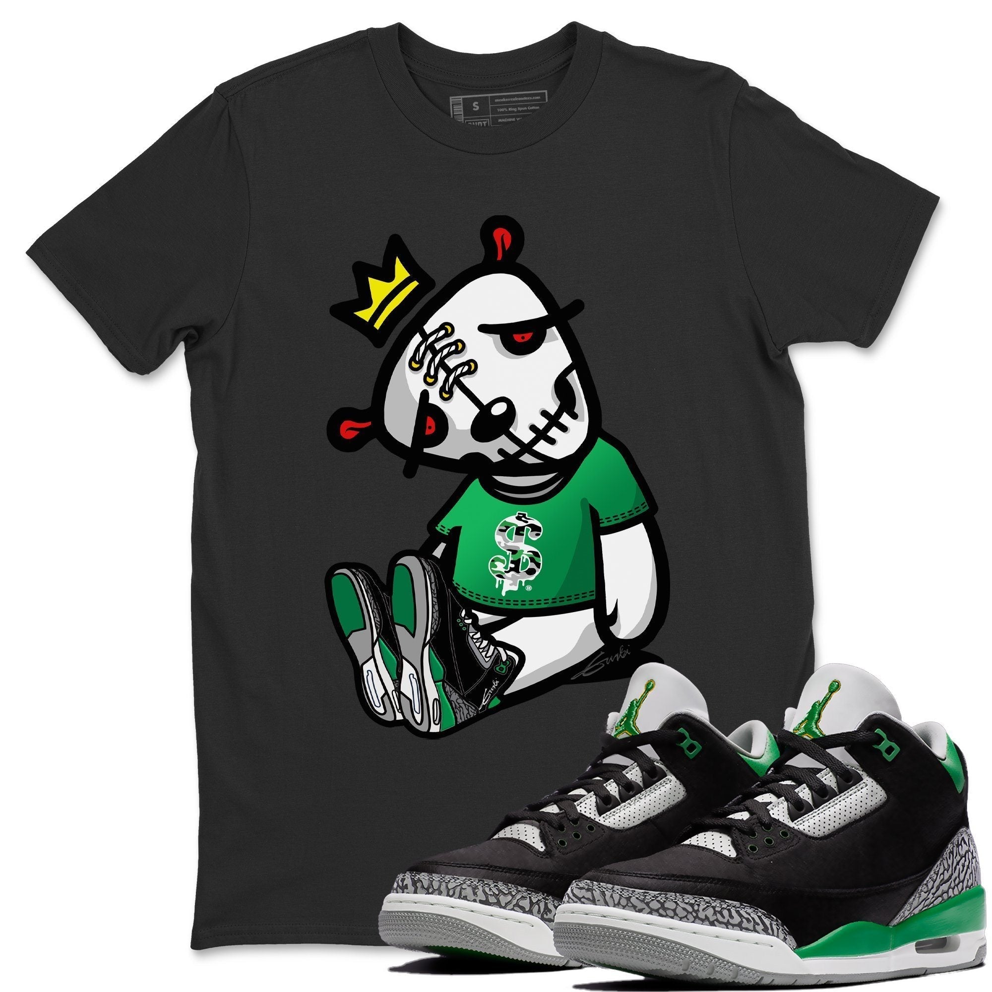 Jordan 3 Pine Green Shirt To Match Jordans Dead Dolls Sneaker Tees Jordan 3 Pine Green Drip Gear Zone Sneaker Matching Clothing Unisex Shirts