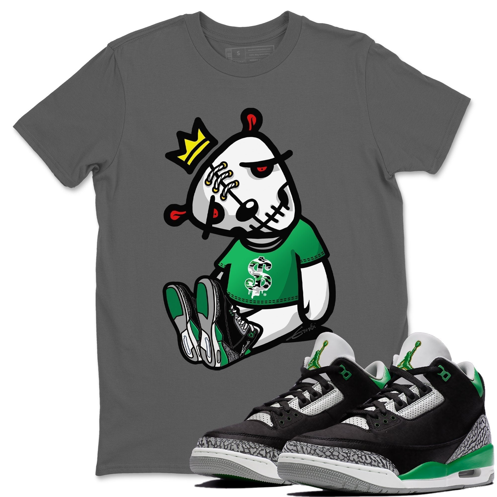 Jordan 3 Pine Green Shirt To Match Jordans Dead Dolls Sneaker Tees Jordan 3 Pine Green Drip Gear Zone Sneaker Matching Clothing Unisex Shirts