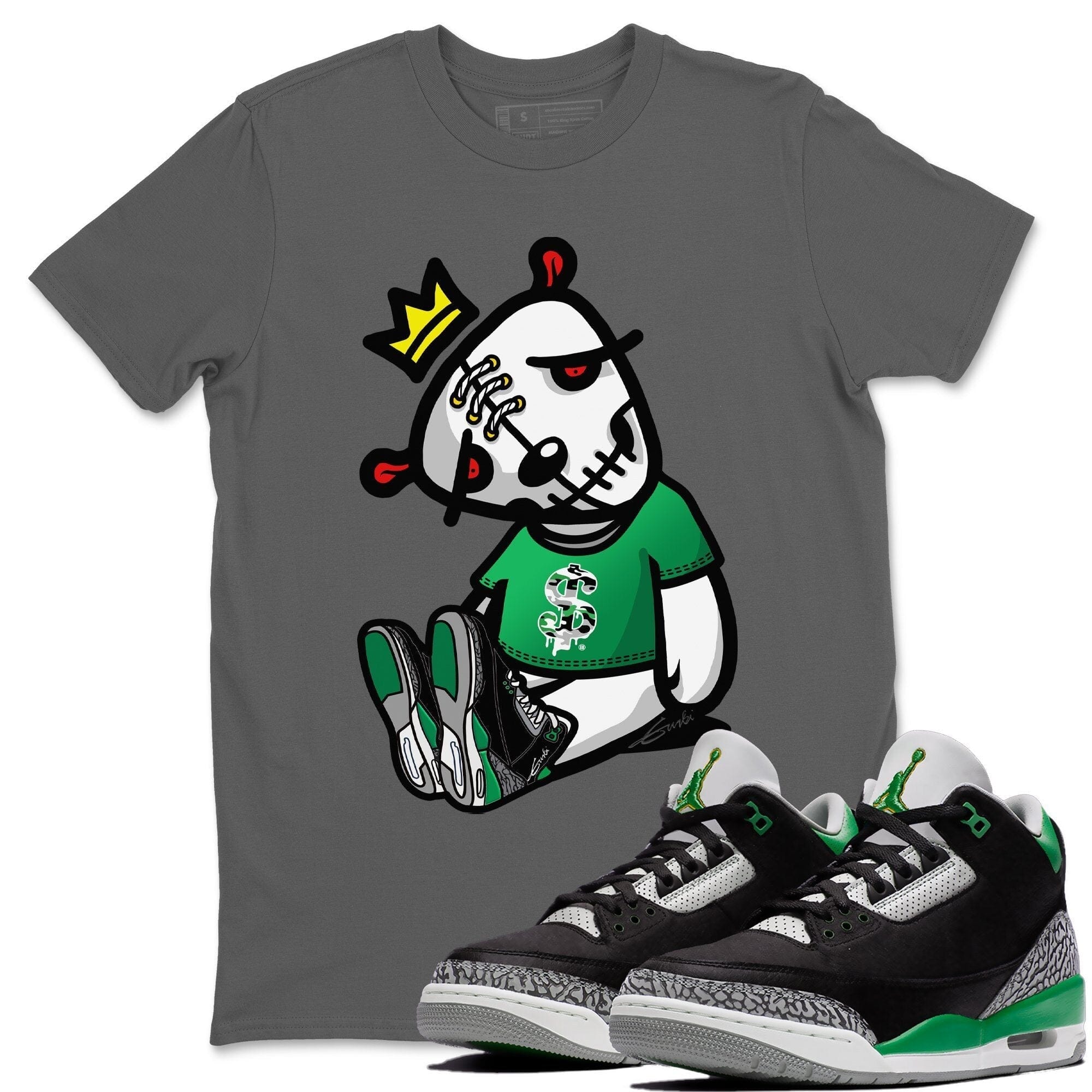 Jordan 3 Pine Green Shirt To Match Jordans Dead Dolls Sneaker Tees Jordan 3 Pine Green Drip Gear Zone Sneaker Matching Clothing Unisex Shirts