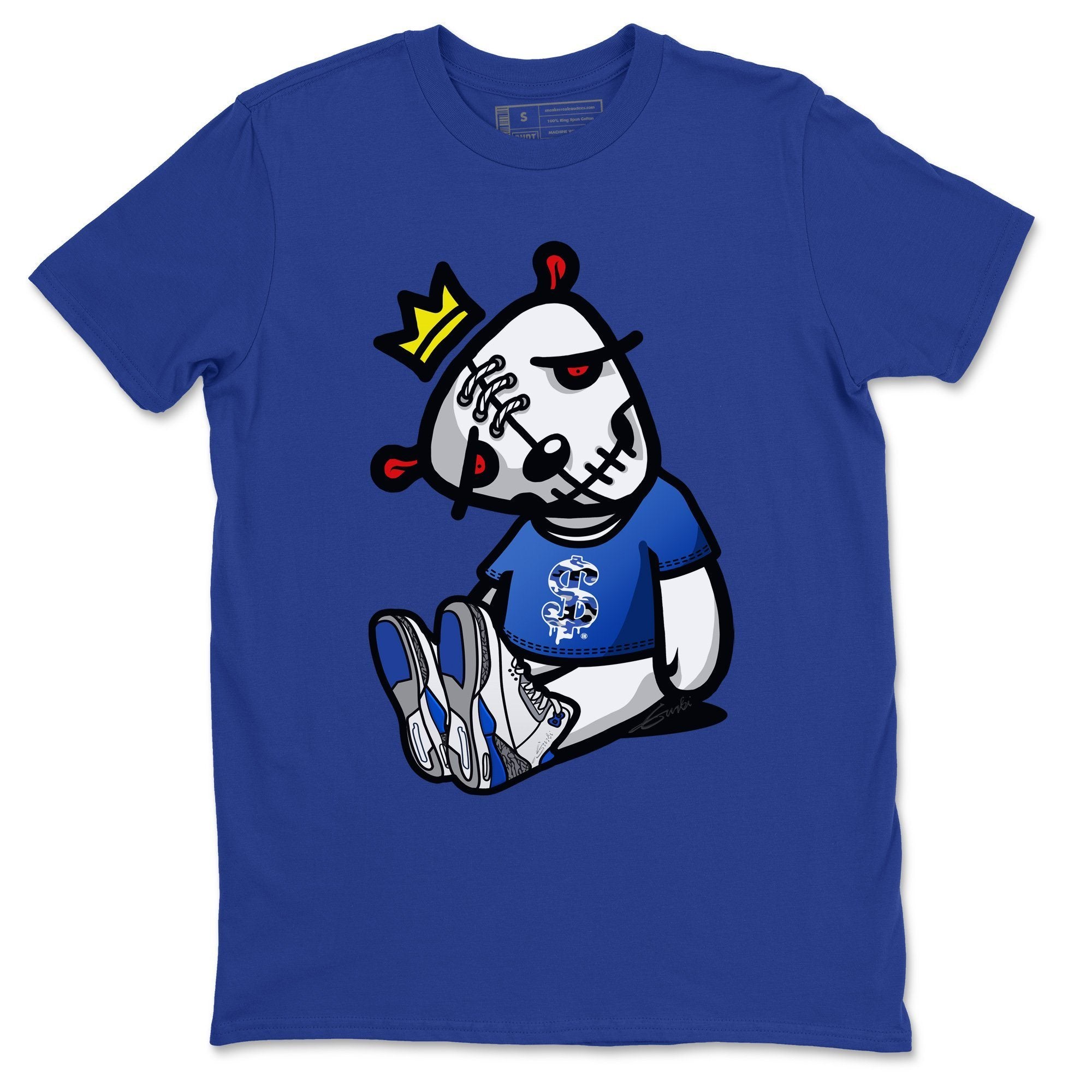 Jordan 3 Racer Blue Shirt To Match Jordans Dead Dolls Sneaker Tees Jordan 3 Racer Blue Drip Gear Zone Sneaker Matching Clothing Unisex Shirts