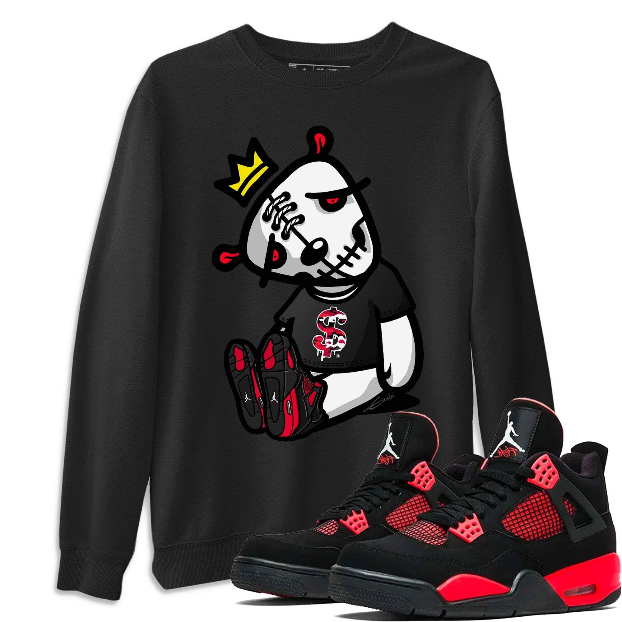Jordan 4 Red Thunder Shirt To Match Jordans Dead Dolls Sneaker Tees Jordan 4 Red Thunder Drip Gear Zone Sneaker Matching Clothing Unisex Shirts