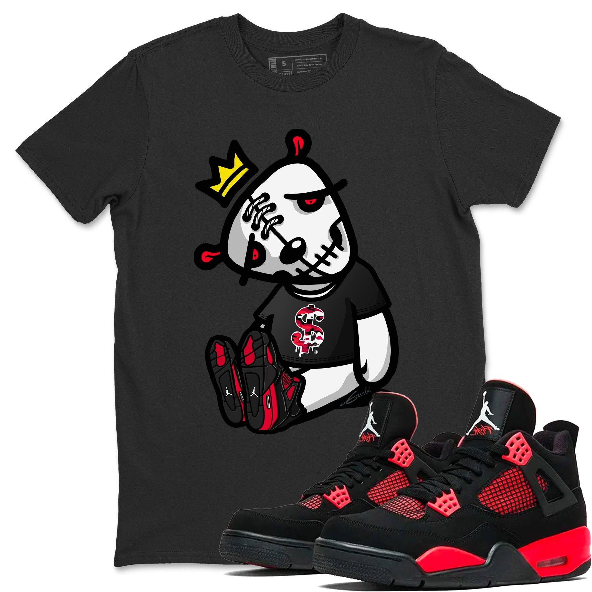 Jordan 4 Red Thunder Shirt To Match Jordans Dead Dolls Sneaker Tees Jordan 4 Red Thunder Drip Gear Zone Sneaker Matching Clothing Unisex Shirts