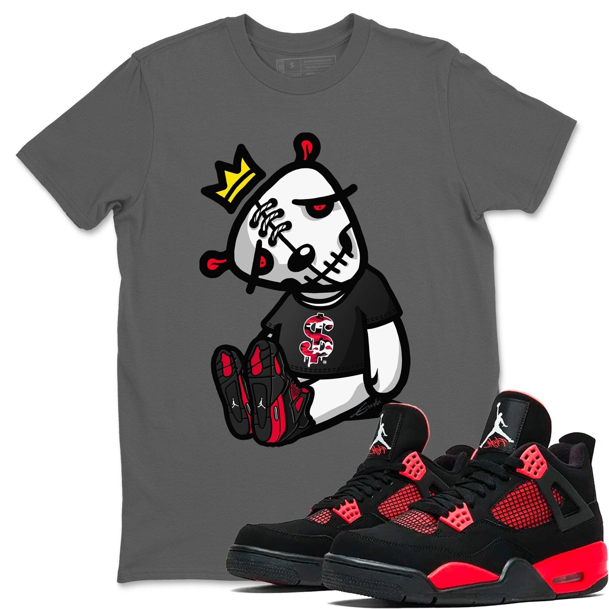 Jordan 4 Red Thunder Shirt To Match Jordans Dead Dolls Sneaker Tees Jordan 4 Red Thunder Drip Gear Zone Sneaker Matching Clothing Unisex Shirts