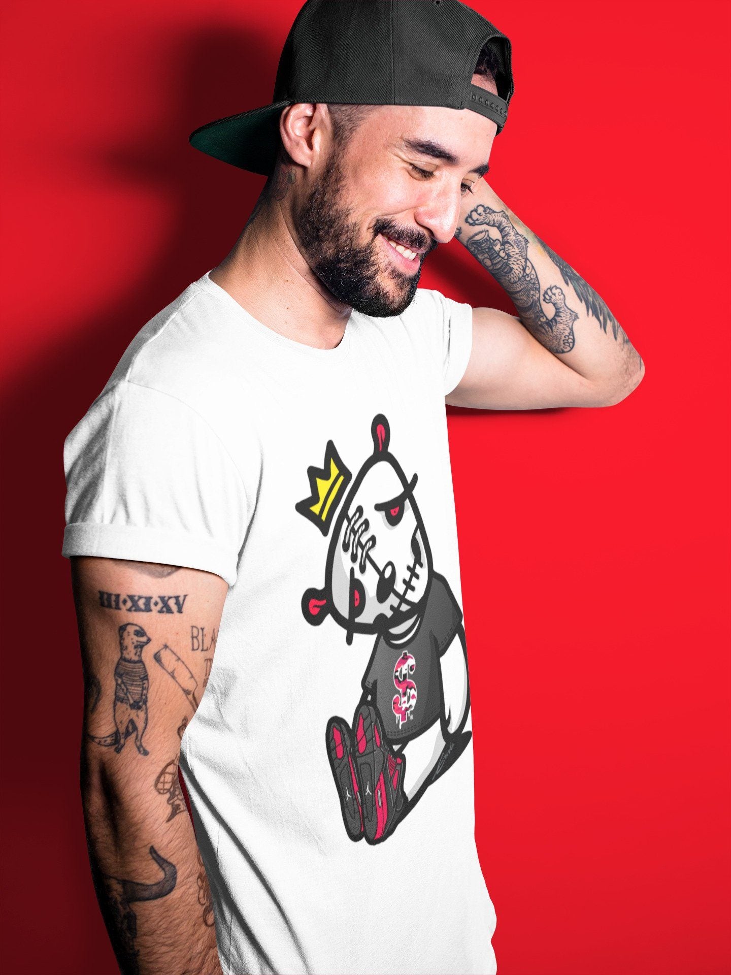 Jordan 4 Red Thunder Shirt To Match Jordans Dead Dolls Sneaker Tees Jordan 4 Red Thunder Drip Gear Zone Sneaker Matching Clothing Unisex Shirts