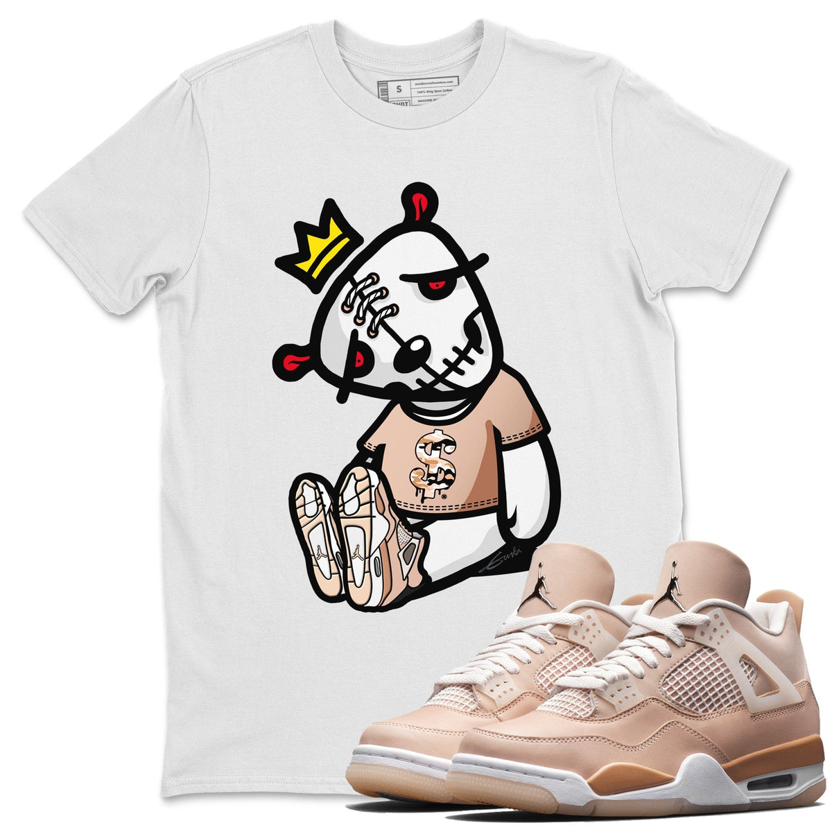 Jordan 4 Shimmer Shirt To Match Jordans Dead Dolls Sneaker Tees Jordan 4 Shimmer Drip Gear Zone Sneaker Matching Clothing Unisex Shirts