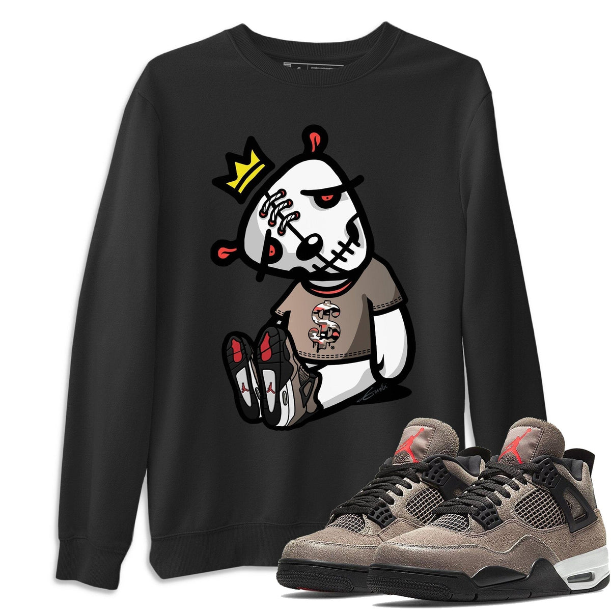 Jordan 4 Taupe Haze Shirt To Match Jordans Dead Dolls Sneaker Tees Jordan 4 Taupe Haze Drip Gear Zone Sneaker Matching Clothing Unisex Shirts