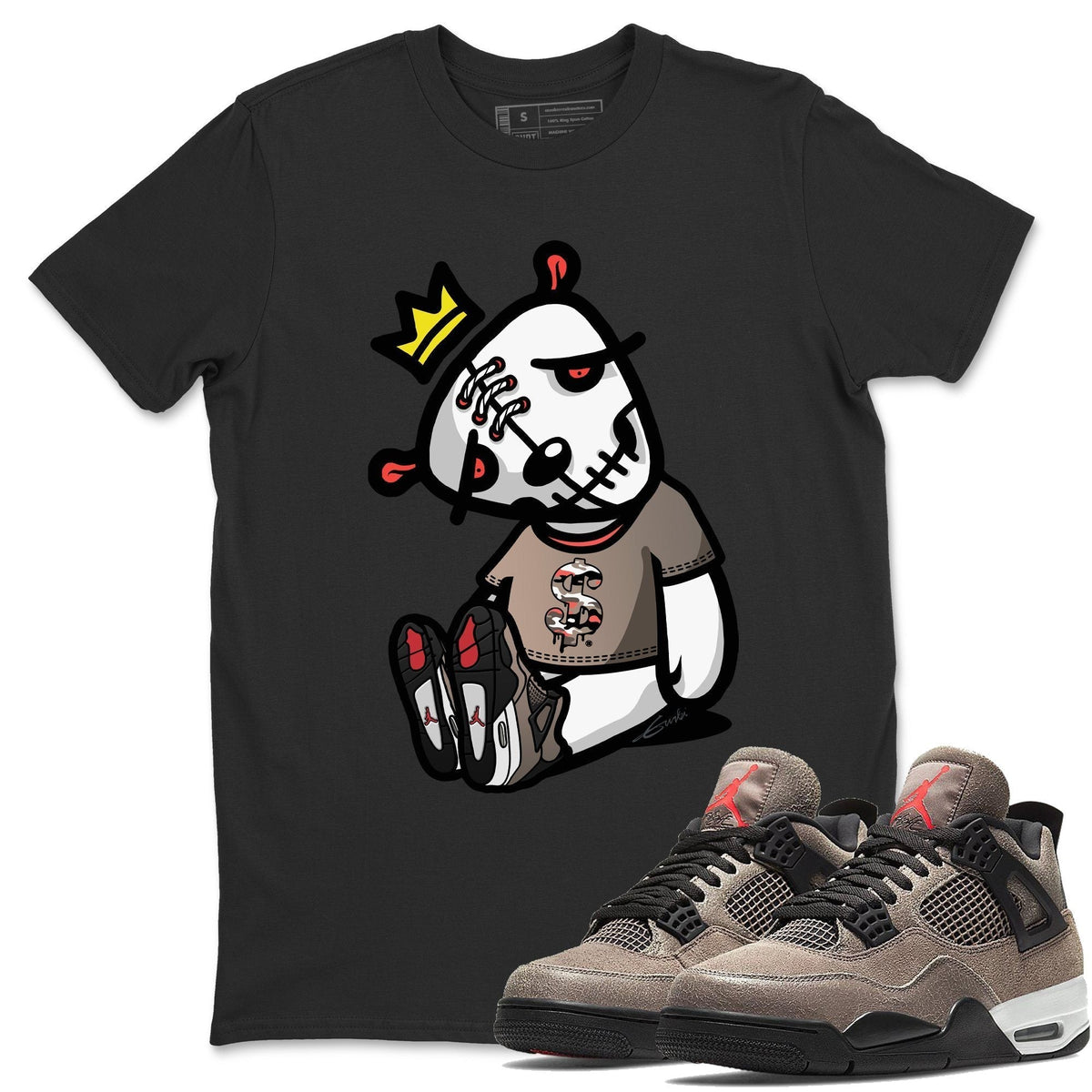 Jordan 4 Taupe Haze Shirt To Match Jordans Dead Dolls Sneaker Tees Jordan 4 Taupe Haze Drip Gear Zone Sneaker Matching Clothing Unisex Shirts
