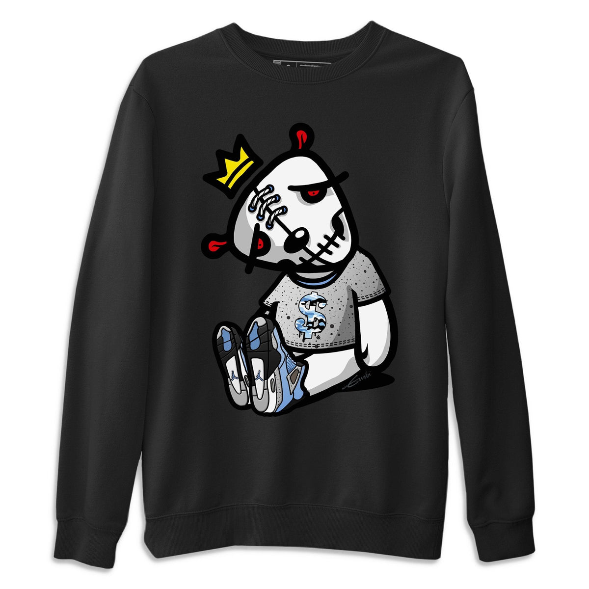 Jordan 4 University Blue Shirt To Match Jordans Dead Dolls Sneaker Tees Jordan 4 University Blue Drip Gear Zone Sneaker Matching Clothing Unisex Shirts
