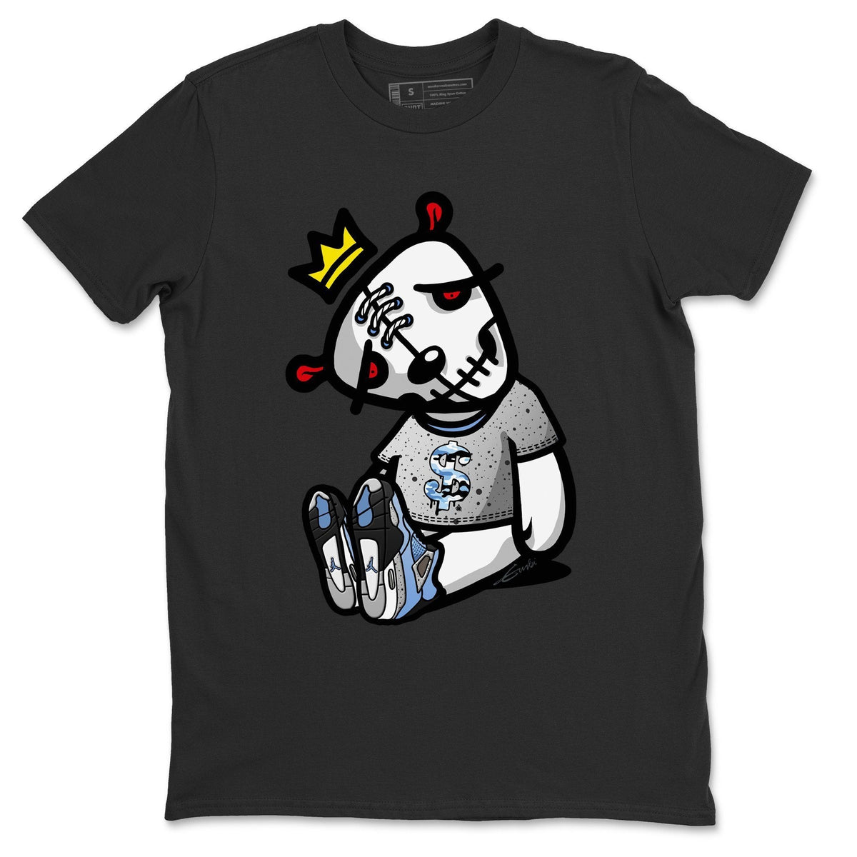 Jordan 4 University Blue Shirt To Match Jordans Dead Dolls Sneaker Tees Jordan 4 University Blue Drip Gear Zone Sneaker Matching Clothing Unisex Shirts