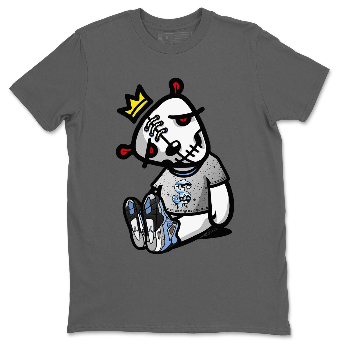 Jordan 4 University Blue Shirt To Match Jordans Dead Dolls Sneaker Tees Jordan 4 University Blue Drip Gear Zone Sneaker Matching Clothing Unisex Shirts