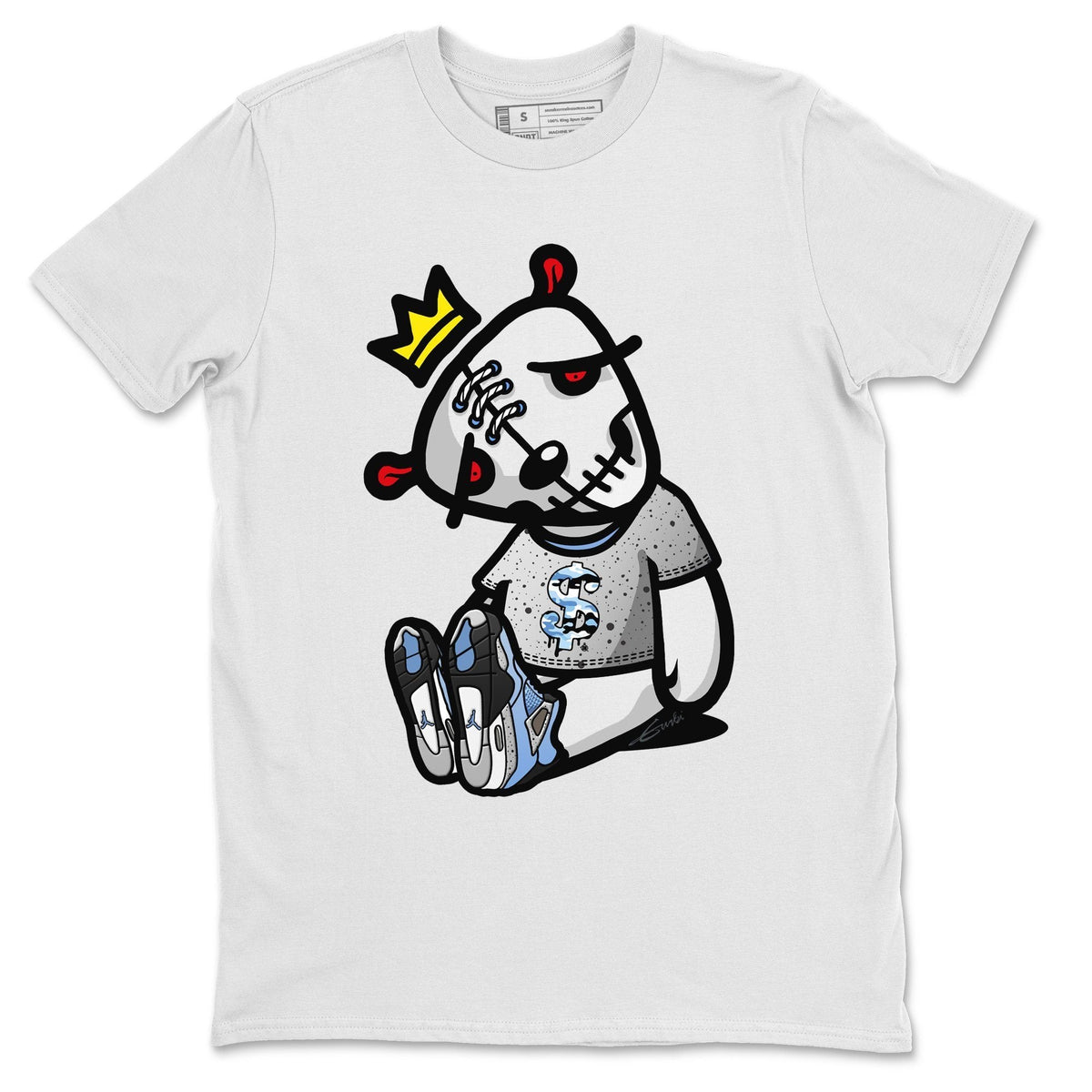 Jordan 4 University Blue Shirt To Match Jordans Dead Dolls Sneaker Tees Jordan 4 University Blue Drip Gear Zone Sneaker Matching Clothing Unisex Shirts
