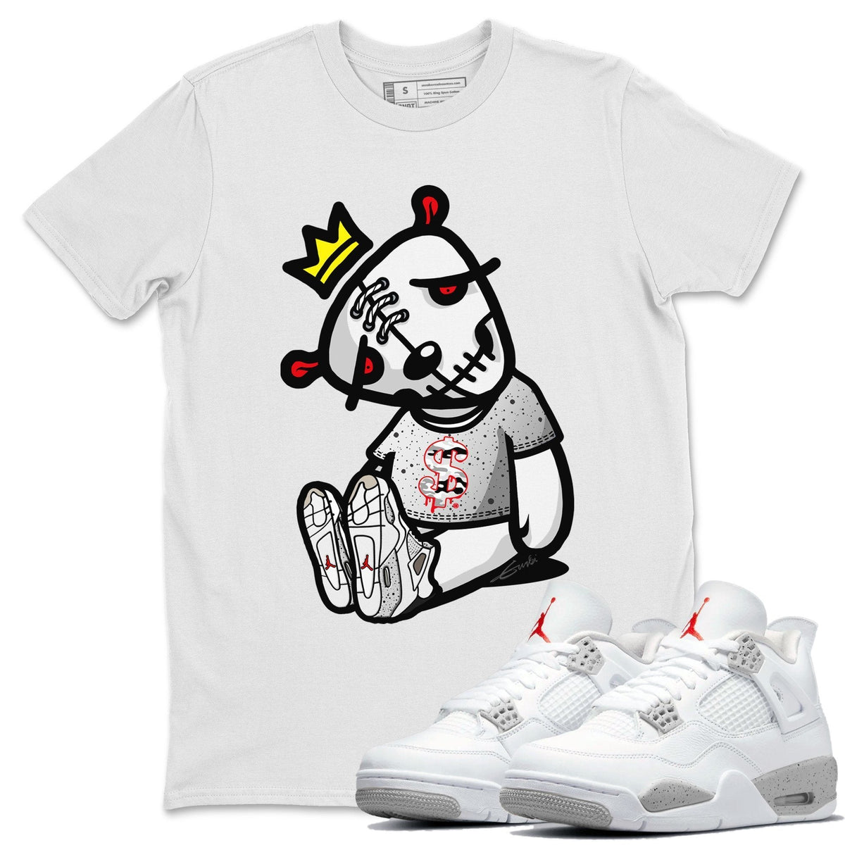 Jordan 4 Tech Grey Shirt To Match Jordans Dead Dolls Sneaker Tees Jordan 4 Tech Grey Drip Gear Zone Sneaker Matching Clothing Unisex Shirts