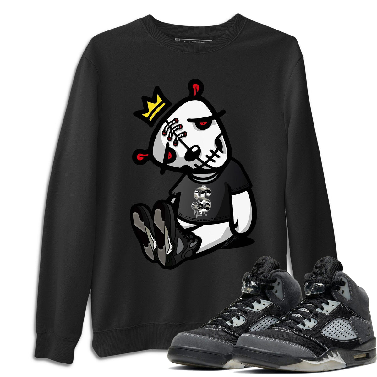 Jordan 5 Anthracite Shirt To Match Jordans Dead Dolls Sneaker Tees Jordan 5 Anthracite Drip Gear Zone Sneaker Matching Clothing Unisex Shirts