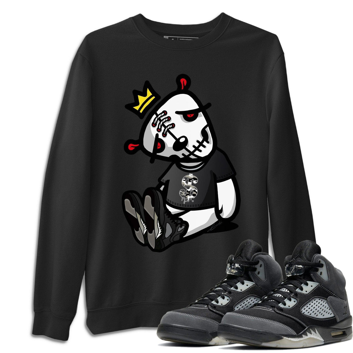 Jordan 5 Anthracite Shirt To Match Jordans Dead Dolls Sneaker Tees Jordan 5 Anthracite Drip Gear Zone Sneaker Matching Clothing Unisex Shirts