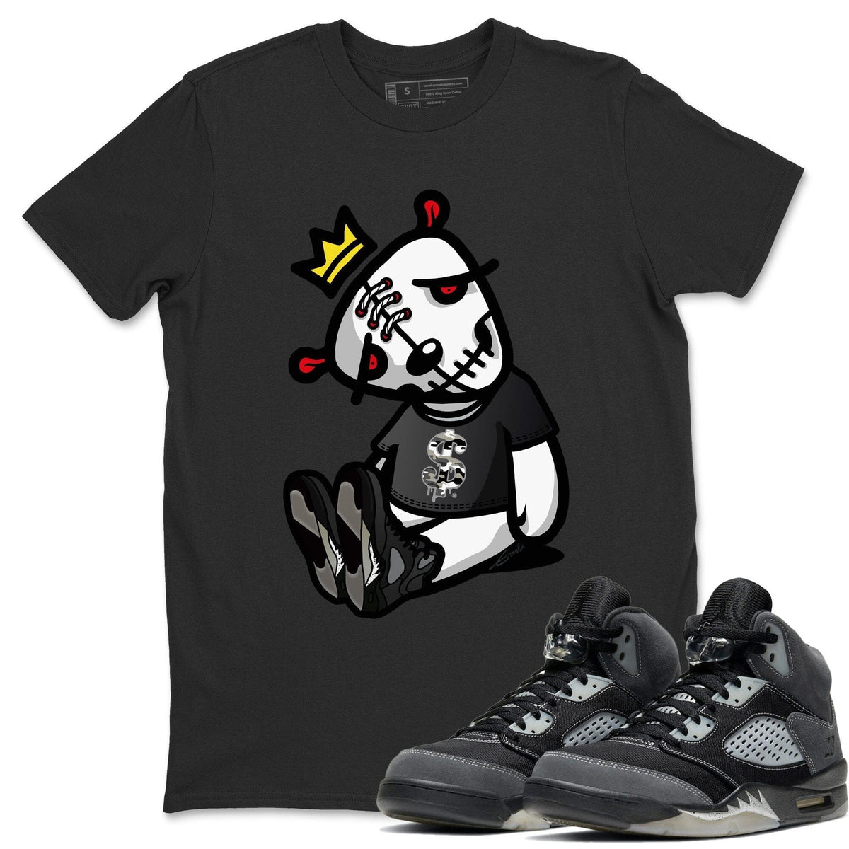 Jordan 5 Anthracite Shirt To Match Jordans Dead Dolls Sneaker Tees Jordan 5 Anthracite Drip Gear Zone Sneaker Matching Clothing Unisex Shirts