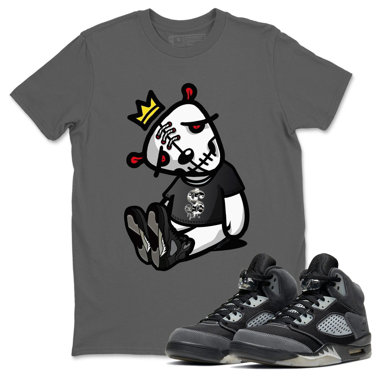 Jordan 5 Anthracite Shirt To Match Jordans Dead Dolls Sneaker Tees Jordan 5 Anthracite Drip Gear Zone Sneaker Matching Clothing Unisex Shirts