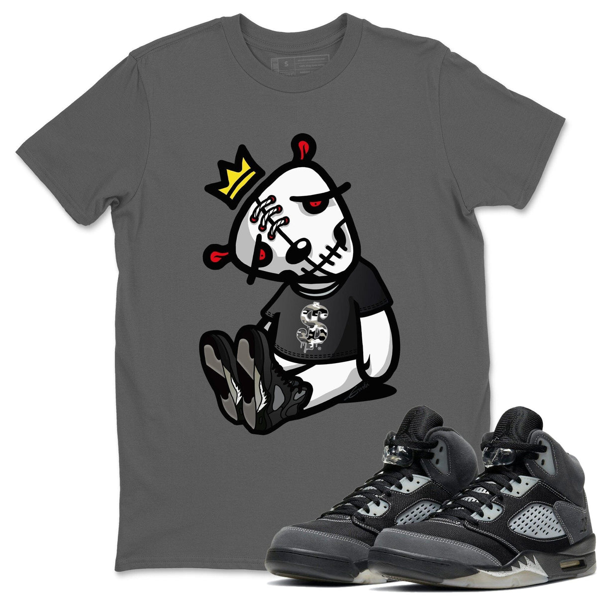 Jordan 5 Anthracite Shirt To Match Jordans Dead Dolls Sneaker Tees Jordan 5 Anthracite Drip Gear Zone Sneaker Matching Clothing Unisex Shirts