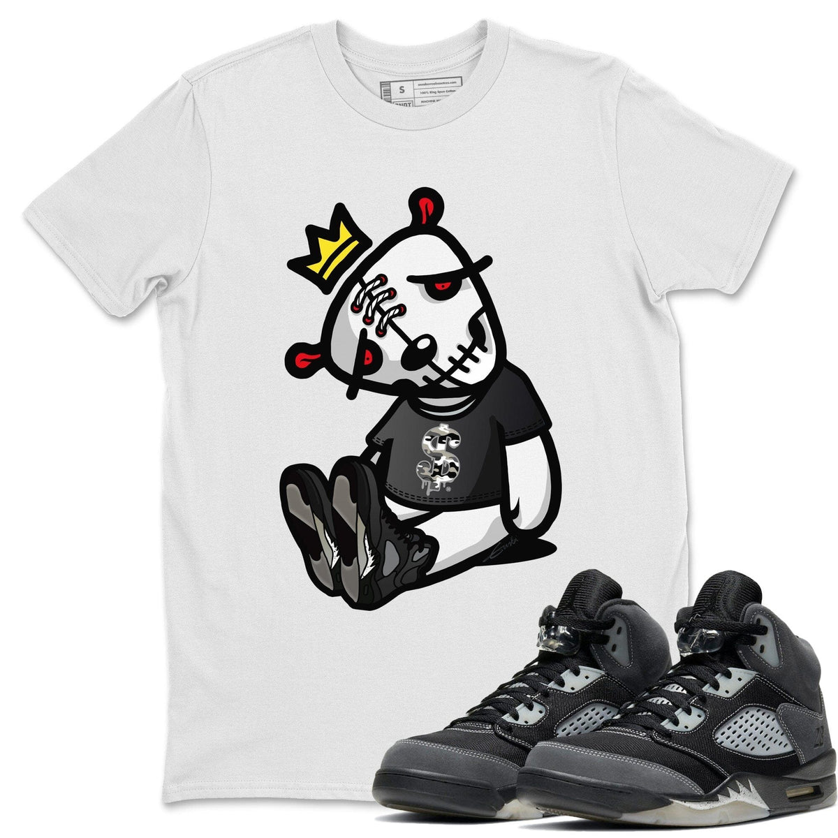 Jordan 5 Anthracite Shirt To Match Jordans Dead Dolls Sneaker Tees Jordan 5 Anthracite Drip Gear Zone Sneaker Matching Clothing Unisex Shirts