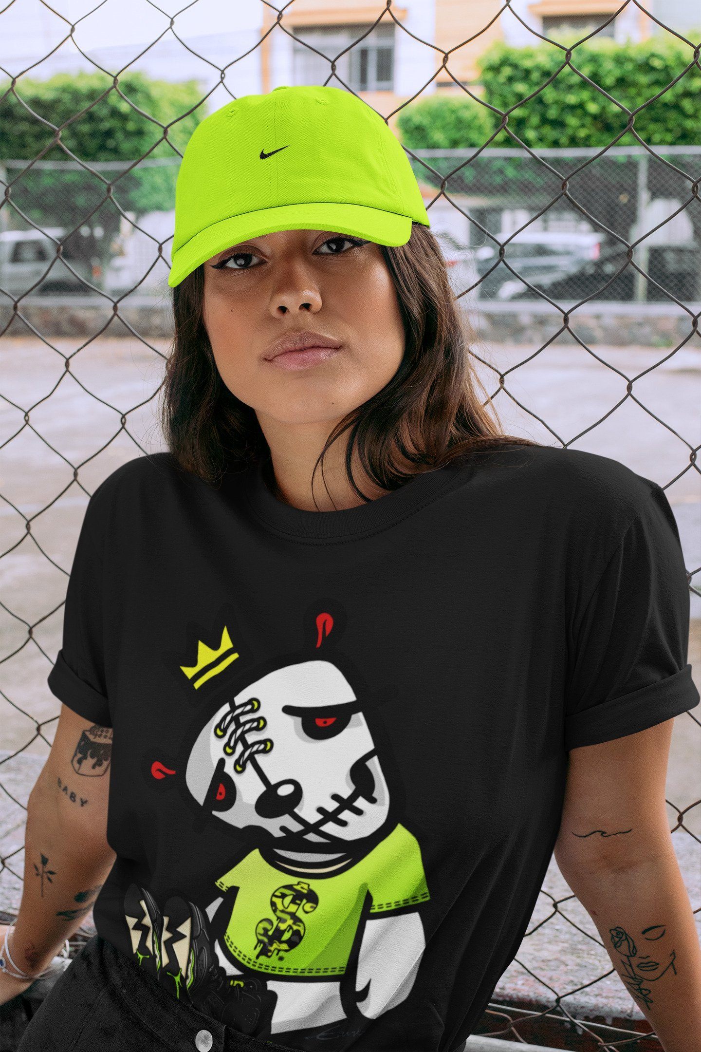 Jordan 6 Electric Green Shirt To Match Jordans Dead Dolls Sneaker Tees Jordan 6 Electric Green Drip Gear Zone Sneaker Matching Clothing Unisex Shirts