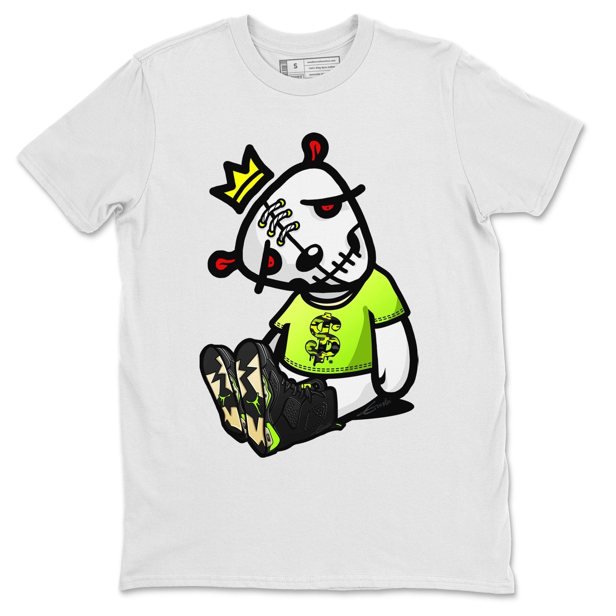 Jordan 6 Electric Green Shirt To Match Jordans Dead Dolls Sneaker Tees Jordan 6 Electric Green Drip Gear Zone Sneaker Matching Clothing Unisex Shirts